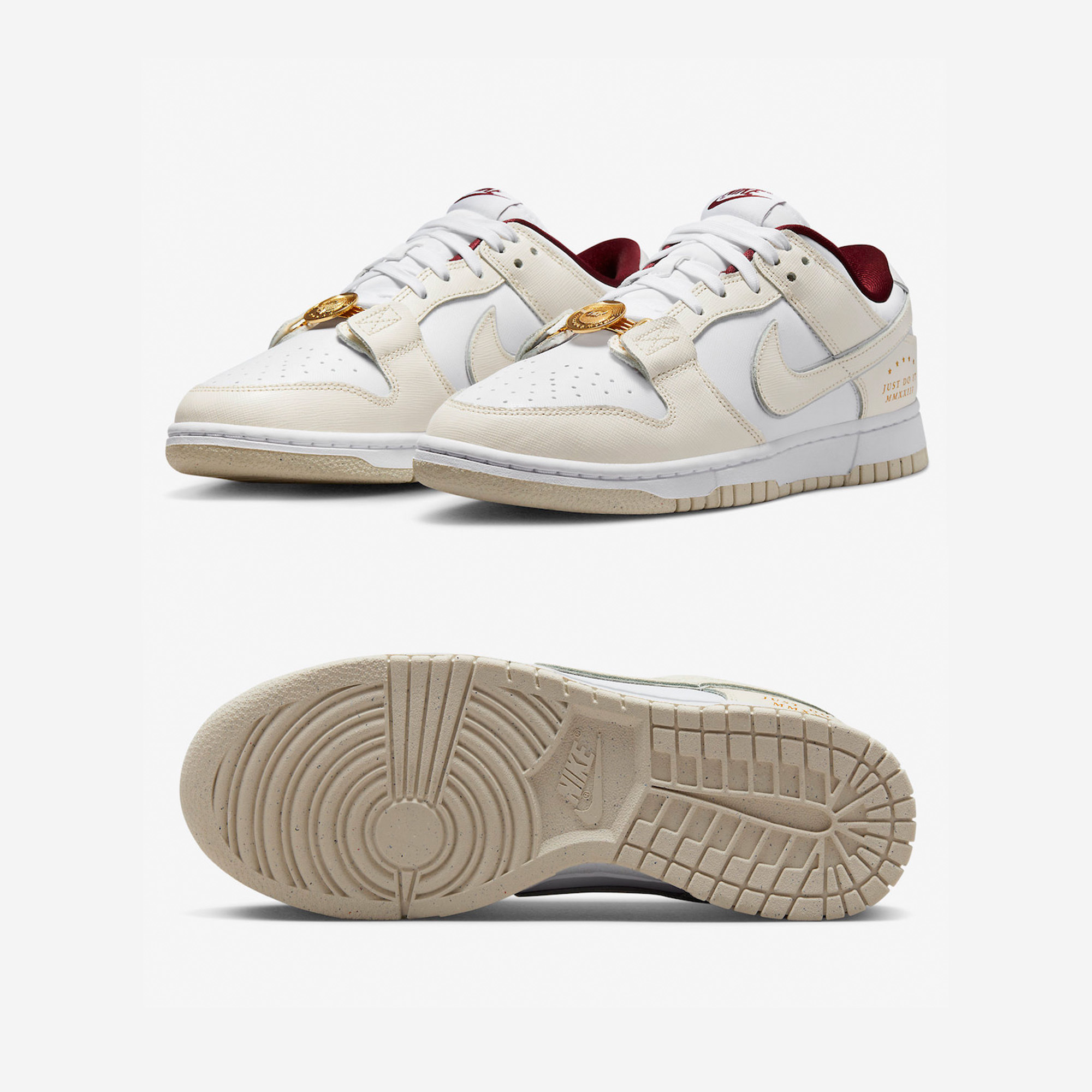 (W) Nike Dunk Low SE White Photon Dust 착용 스타일 - 2