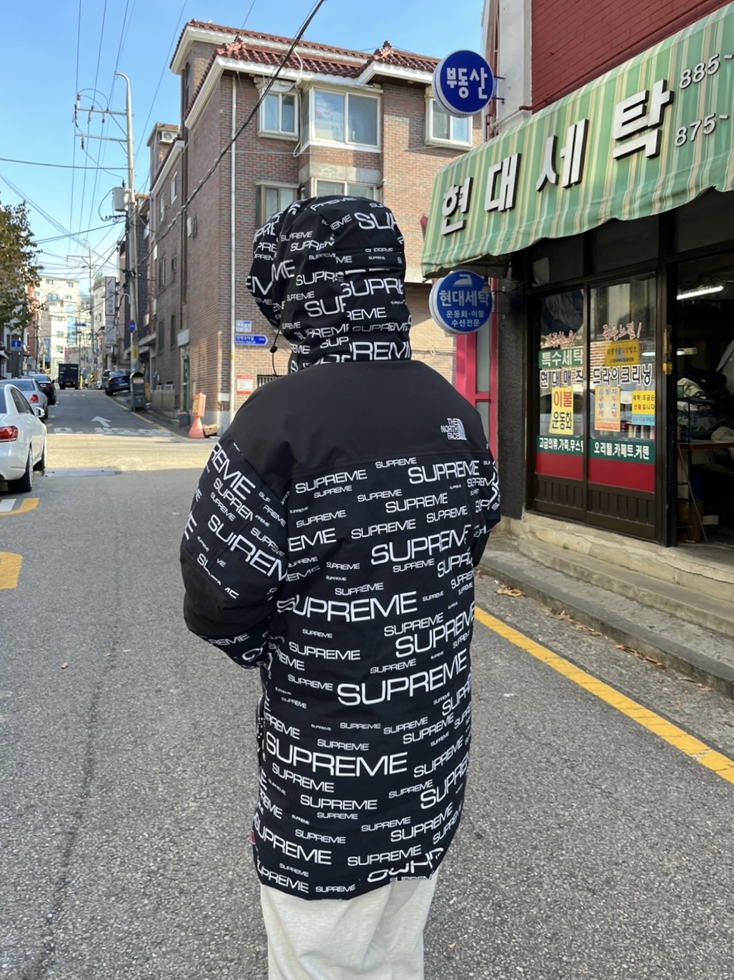 Supreme x The North Face Coldworks 700-Fill Down Parka Black - 21FW 착용 스타일 - 2