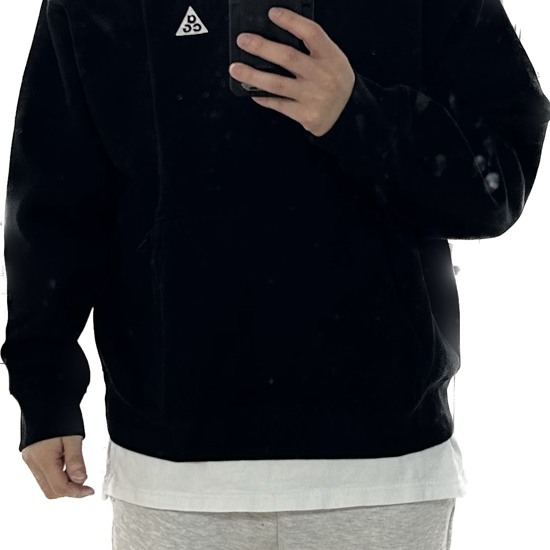 Nike ACG Therma-Fit Fleece Pullover Hoodie Black - Asia 착용 스타일 - 2