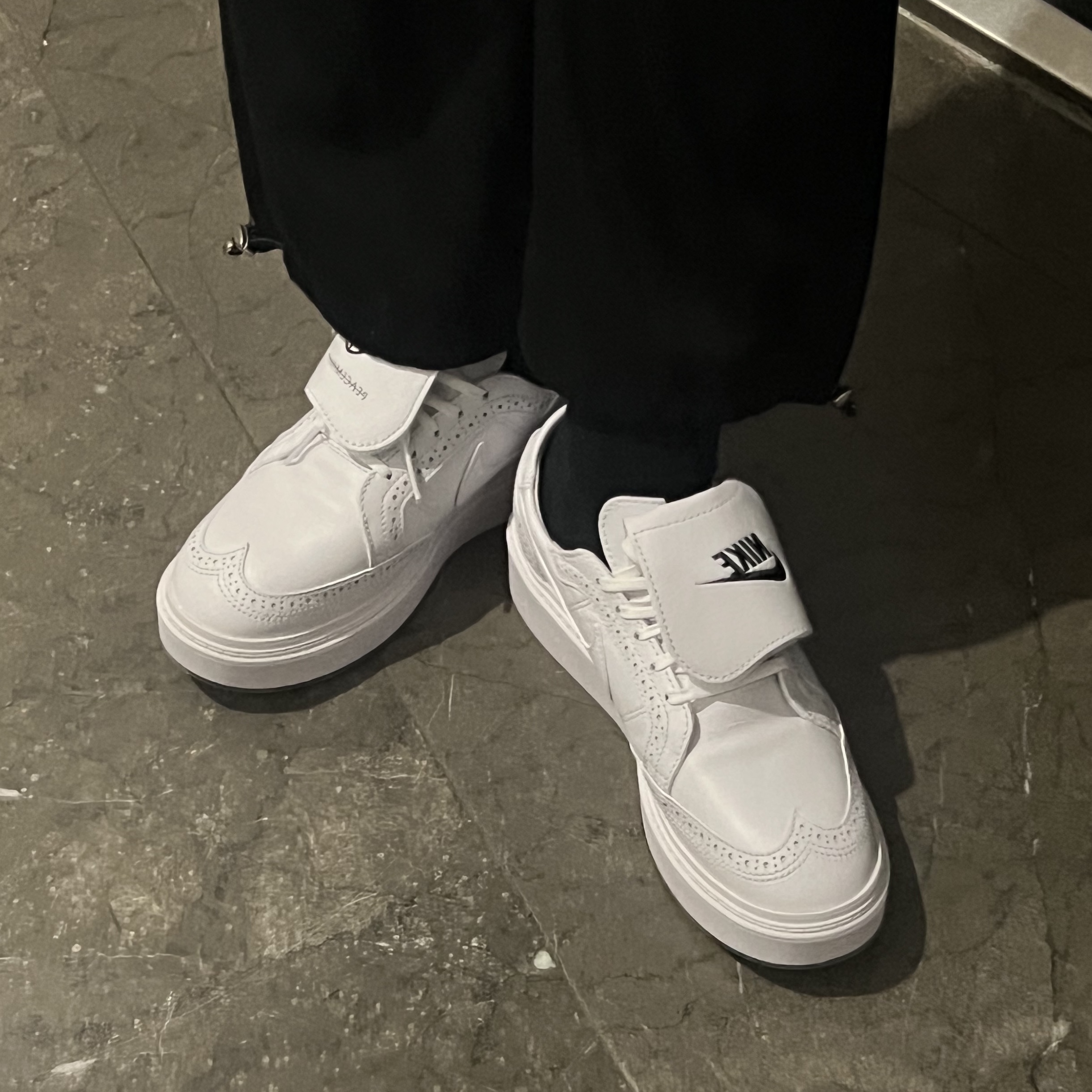 Nike x Peaceminusone Kwondo1 White 착용 스타일 - 1
