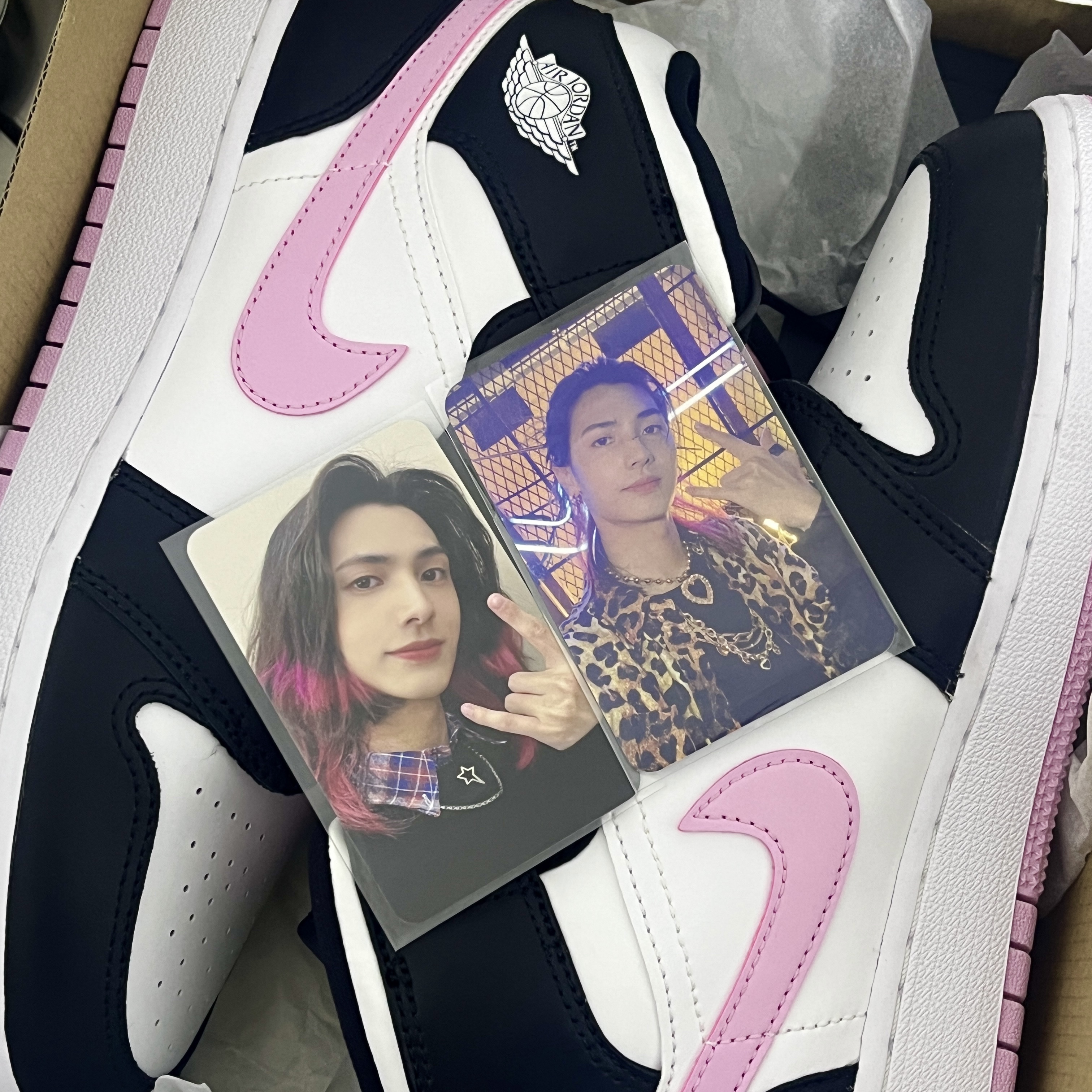 (GS) Jordan 1 Mid Light Arctic Pink 착용 스타일