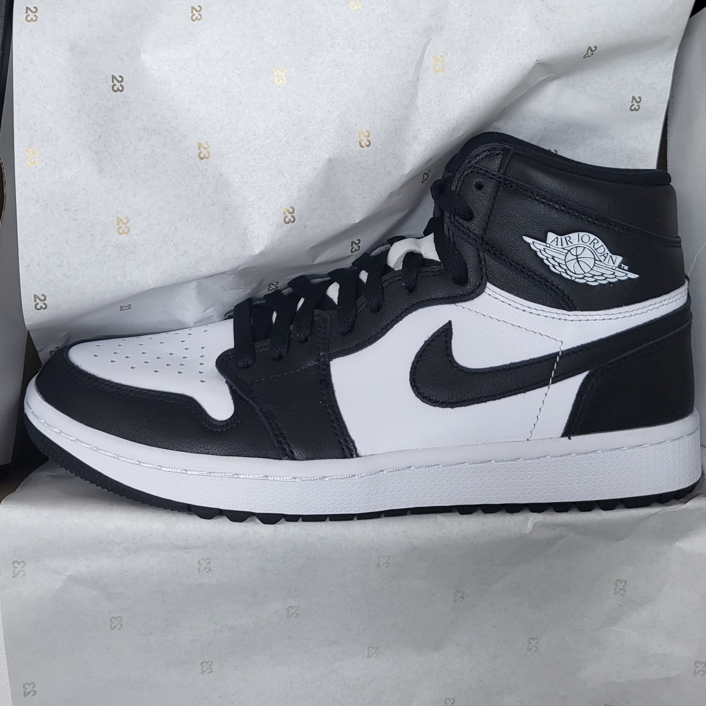 Jordan 1 High Golf White Black 착용 스타일