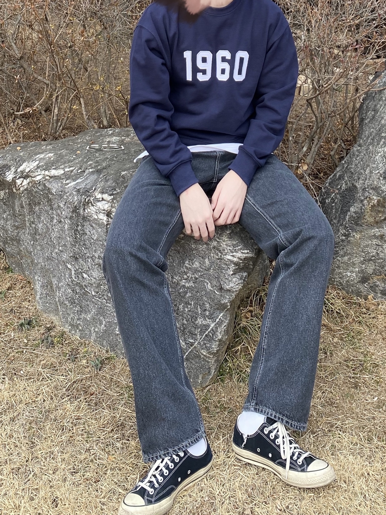Converse Chuck 70 Ox Black - Standard 착용 스타일