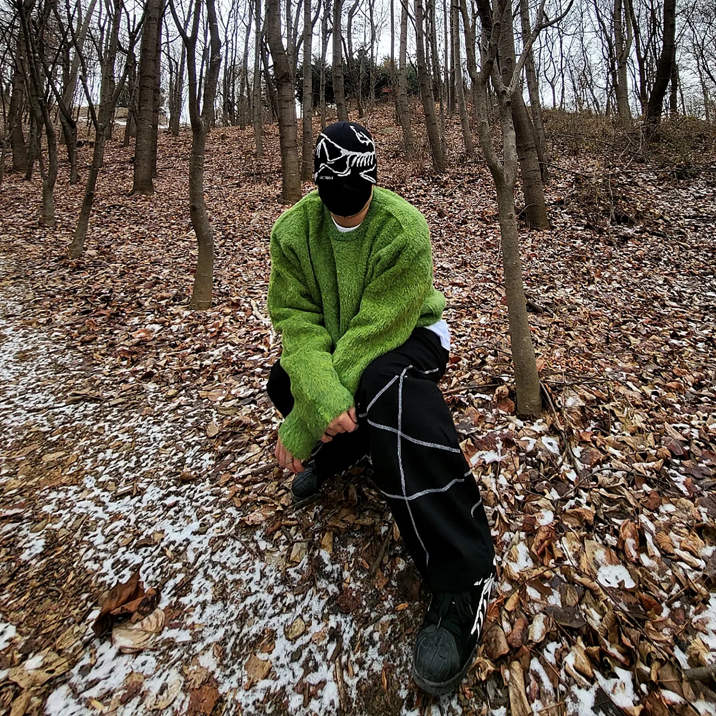 Arc'teryx Bird Head Toque Orca 착용 스타일