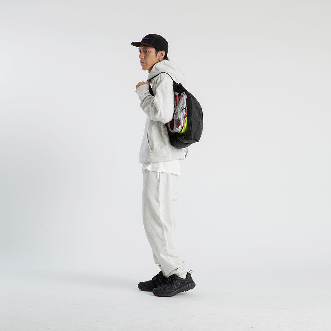 파운드 포켓 페더 짐 백 차콜(Found Pocket Feather Gym Bag Charcoal) - 5