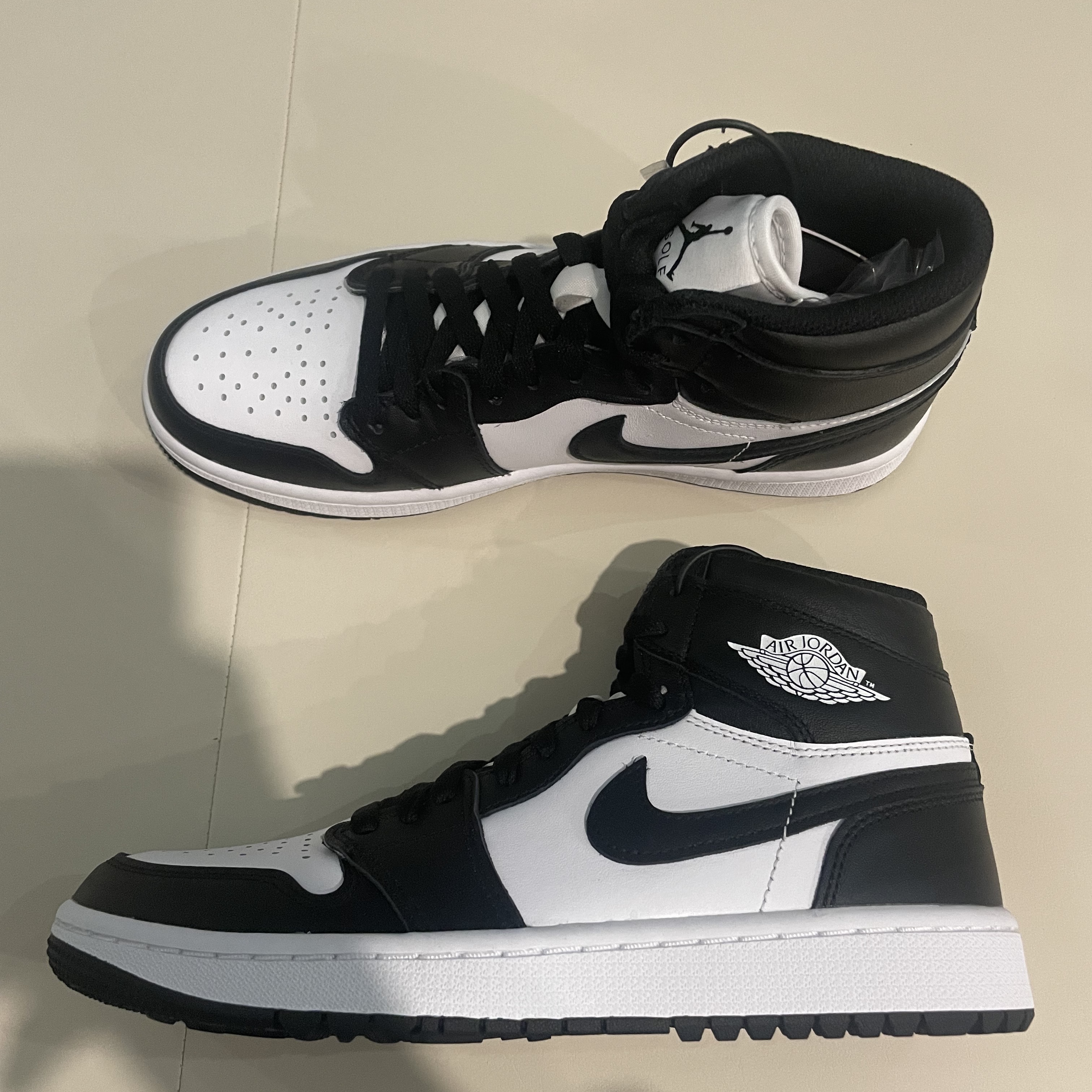 Jordan 1 High Golf White Black 착용 스타일