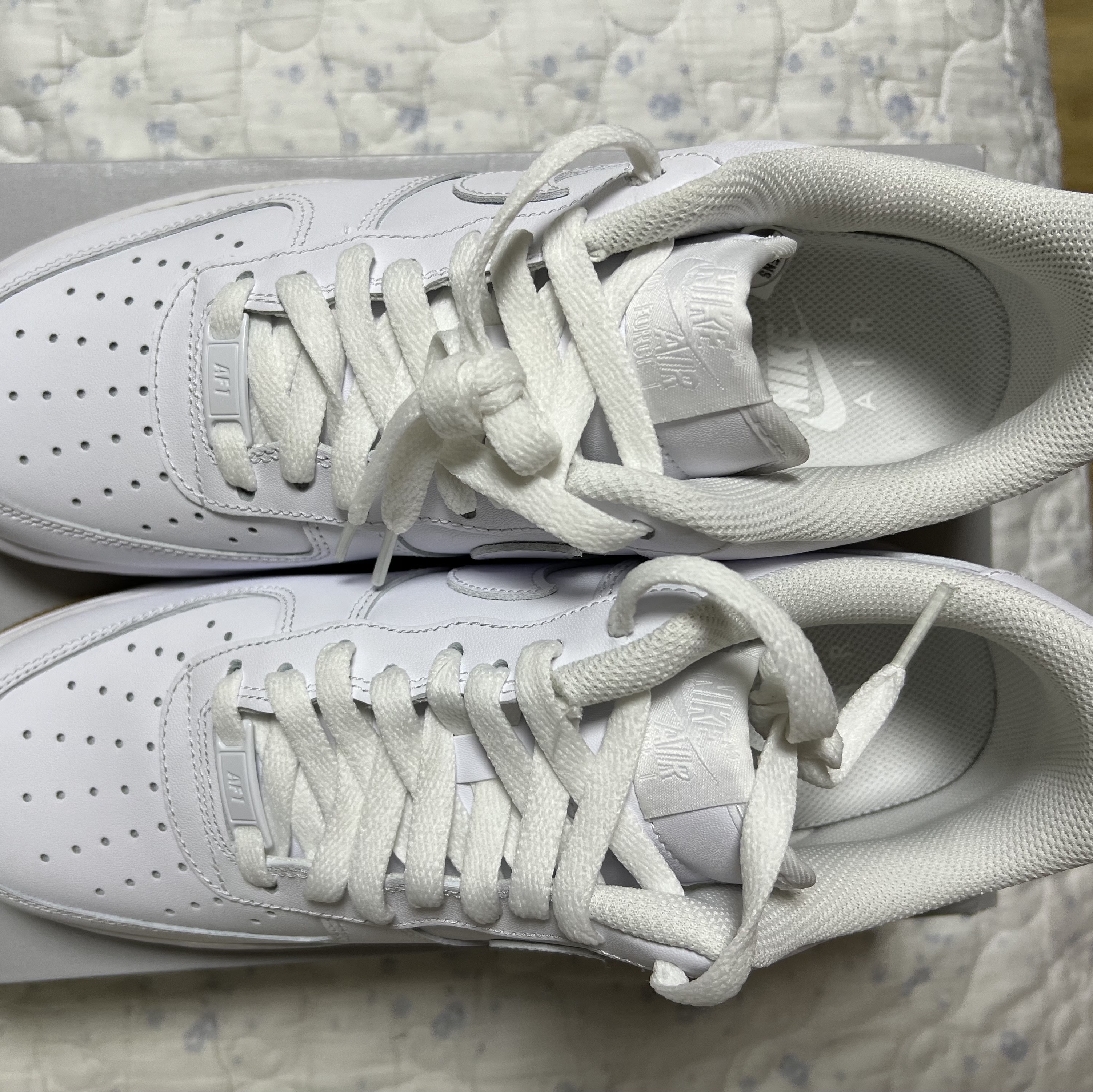 Nike Air Force 1 '07 White Gum Light Brown 착용 스타일 - 1