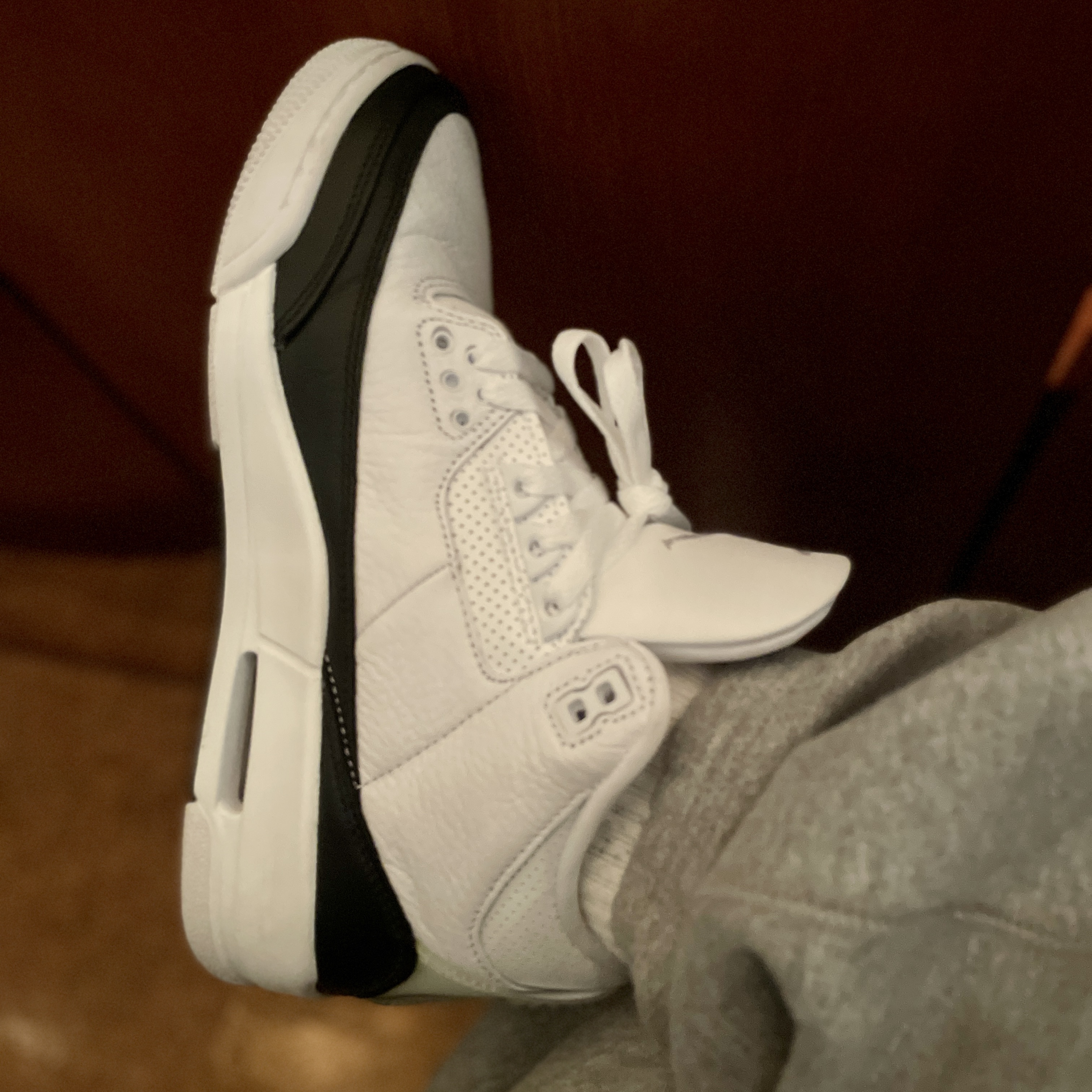 Jordan 3 x Fragment Retro SP White Black 착용 스타일