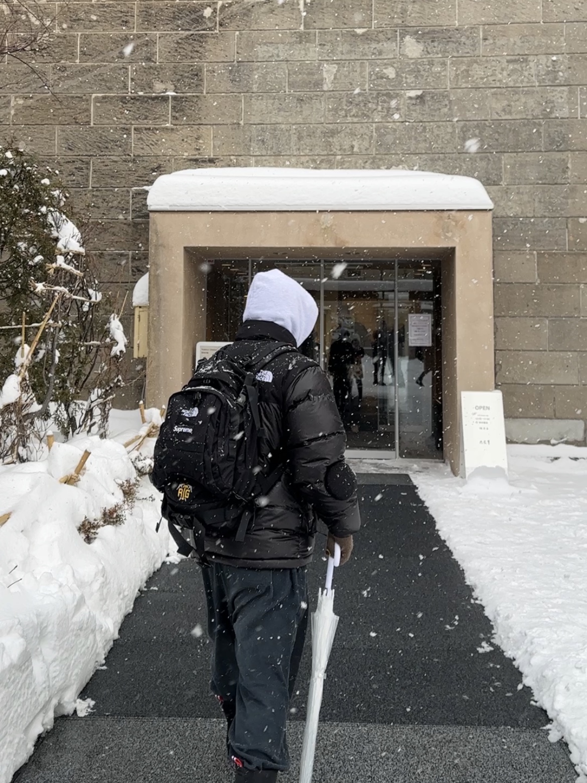 Supreme x The North Face RTG Backpack Black - 20SS 착용 스타일