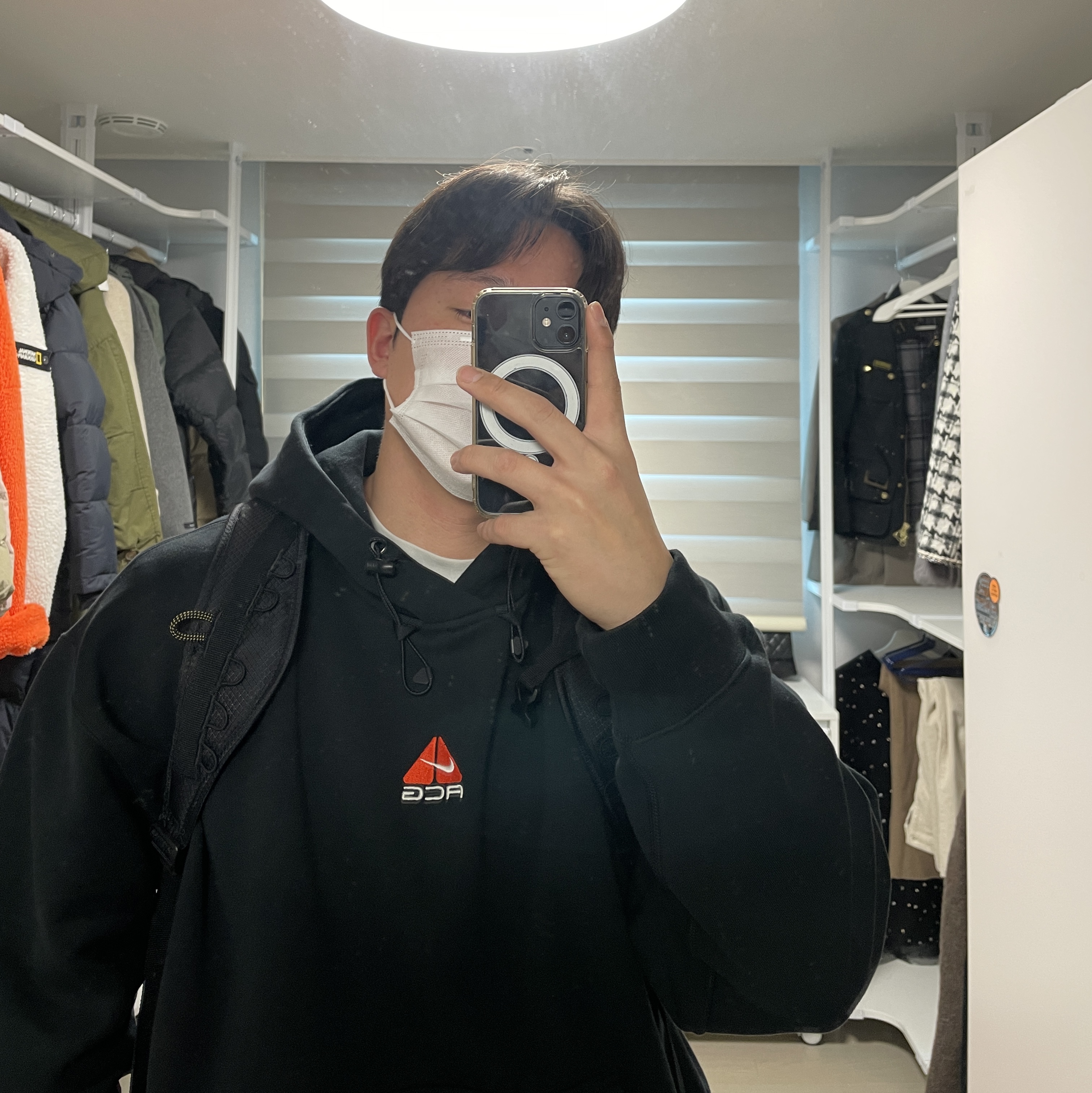 Nike ACG Therma-Fit Pullover Fleece Hoodie Black - Asia 착용 스타일 - 2