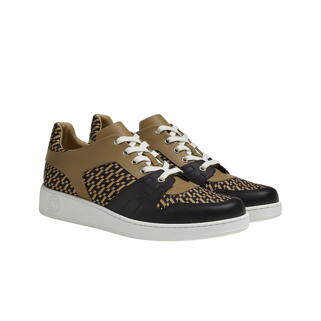 에르메스 프리 스니커즈 베쥬 고비 누아(Hermes Free Sneakers Beige Gobi Noir) - 2
