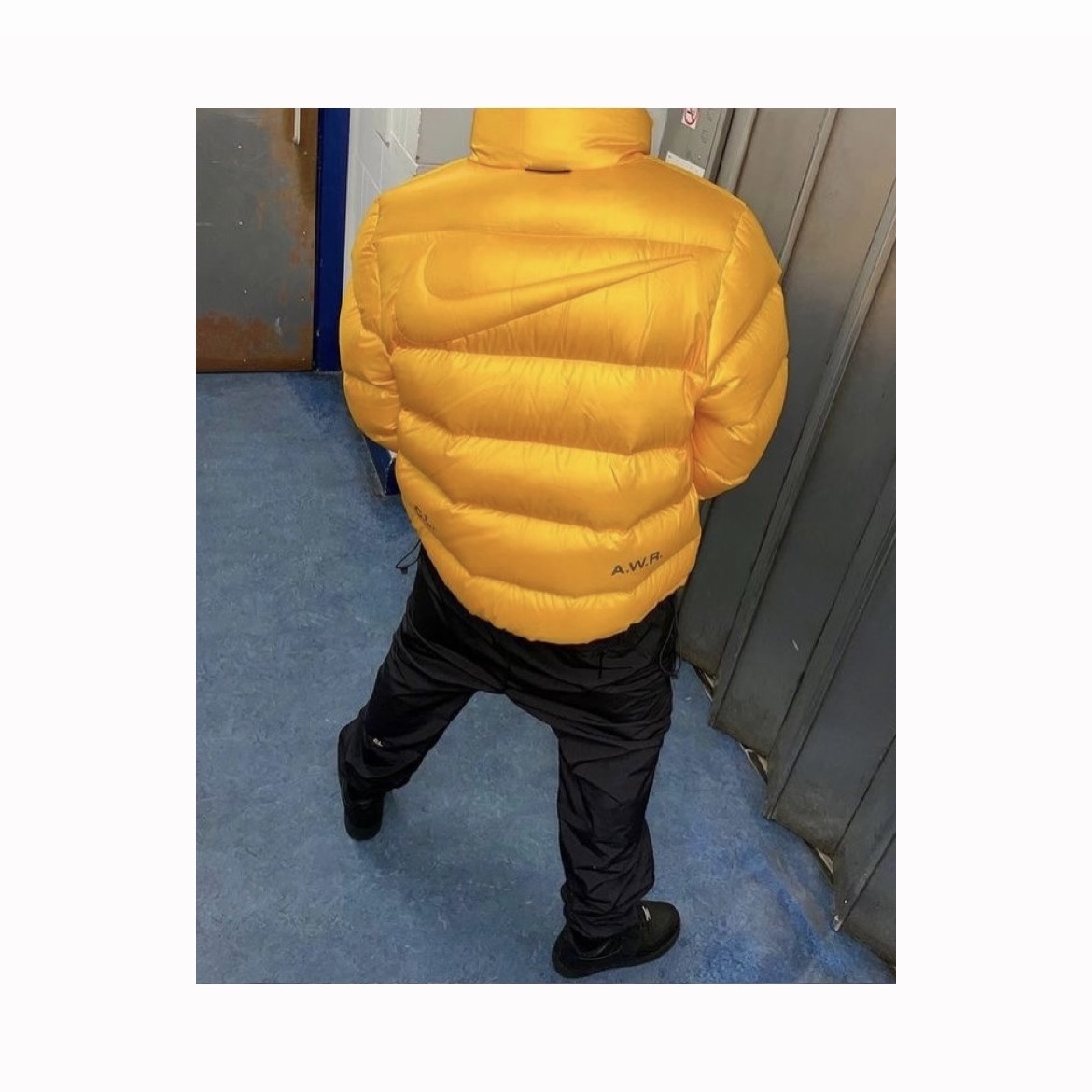 Nike x Drake Nocta Puffer Jacket University Gold - US/EU 착용 스타일 - 1