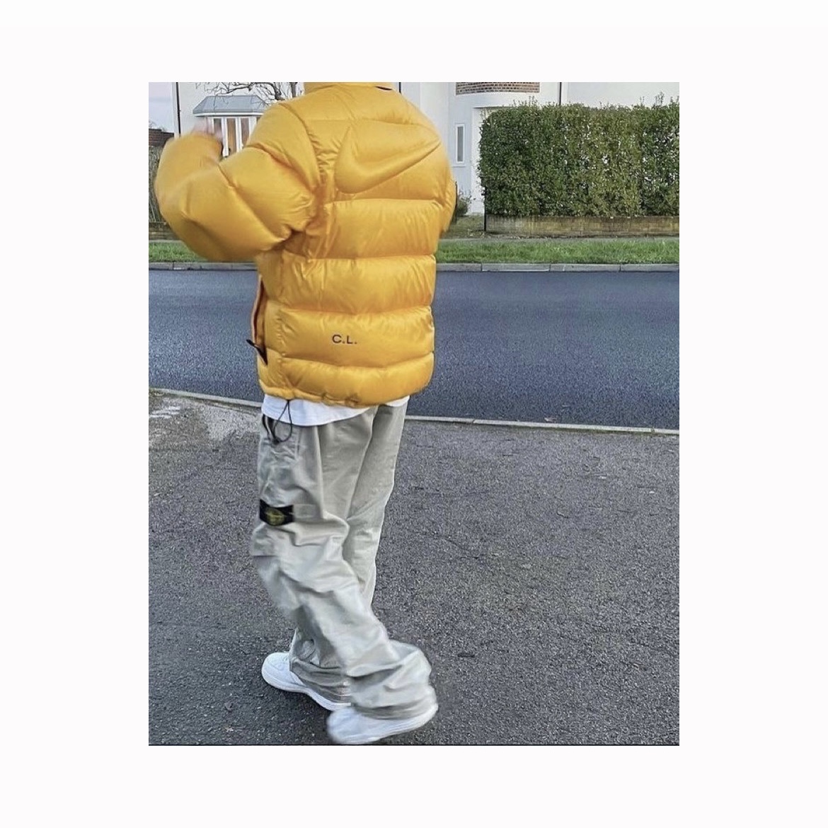 Nike x Drake Nocta Puffer Jacket University Gold - US/EU 착용 스타일 - 3