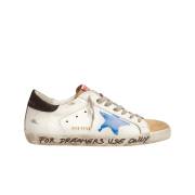 Golden Goose Superstar White Black Heel Tab Sneakers