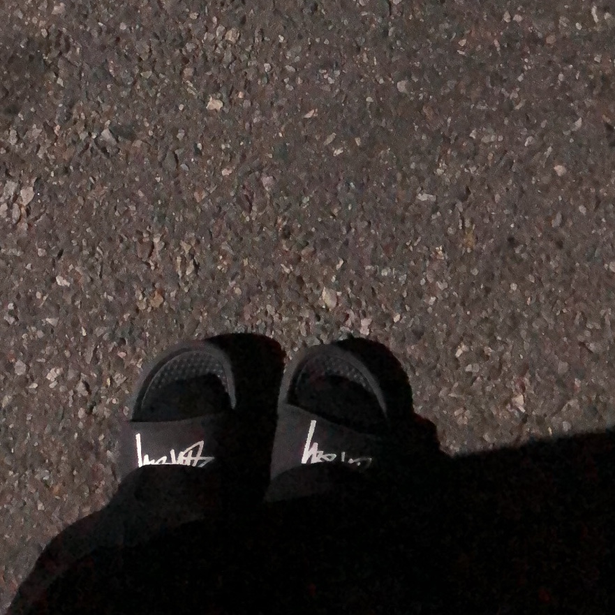 Nike x Stussy Benassi Slide Off Noir 착용 스타일