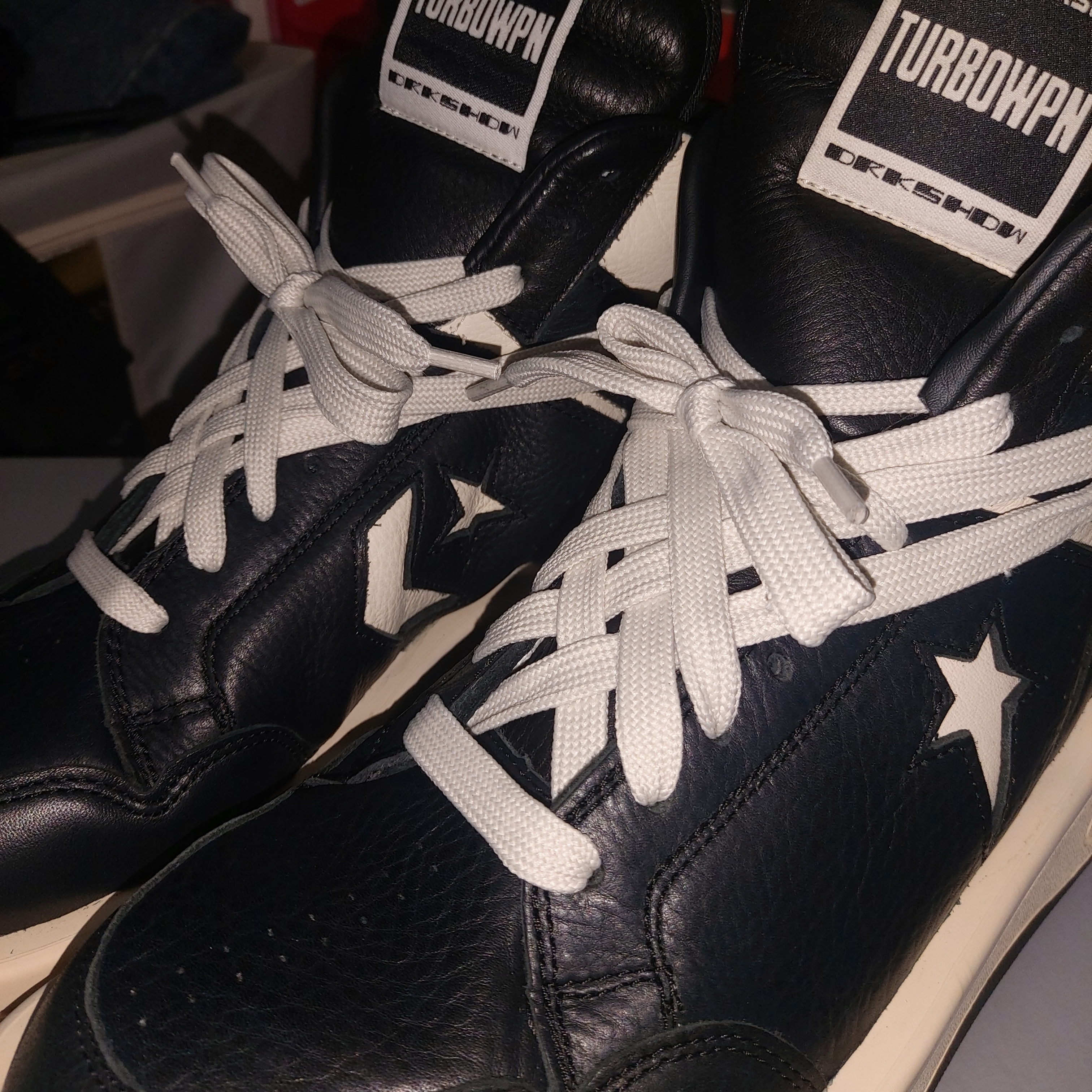 Converse x Drkshdw Turbowpn Black Cream 착용 스타일 - 1