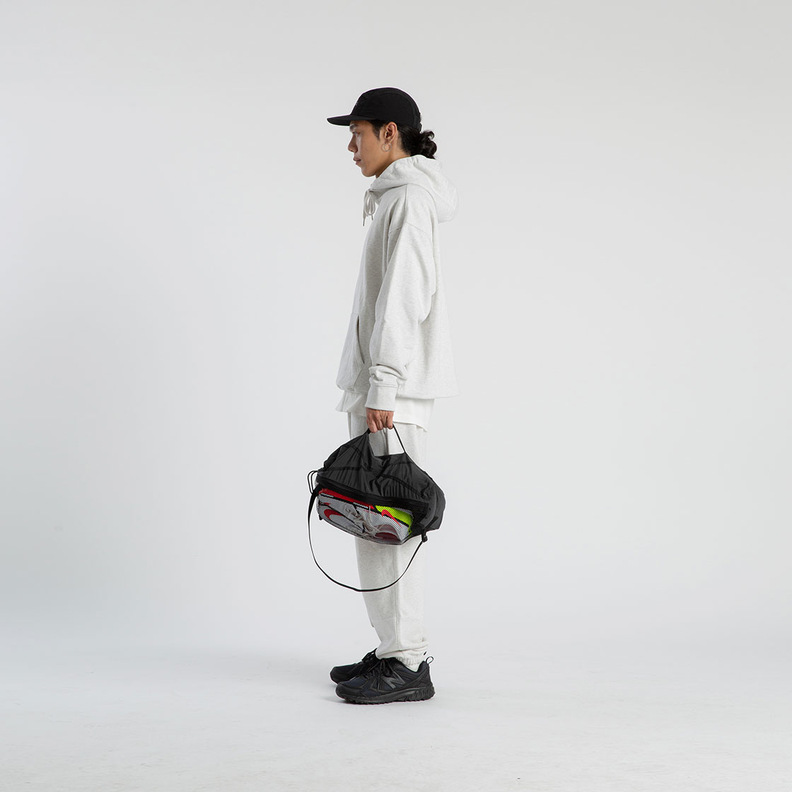 파운드 포켓 페더 짐 백 차콜(Found Pocket Feather Gym Bag Charcoal) - 4