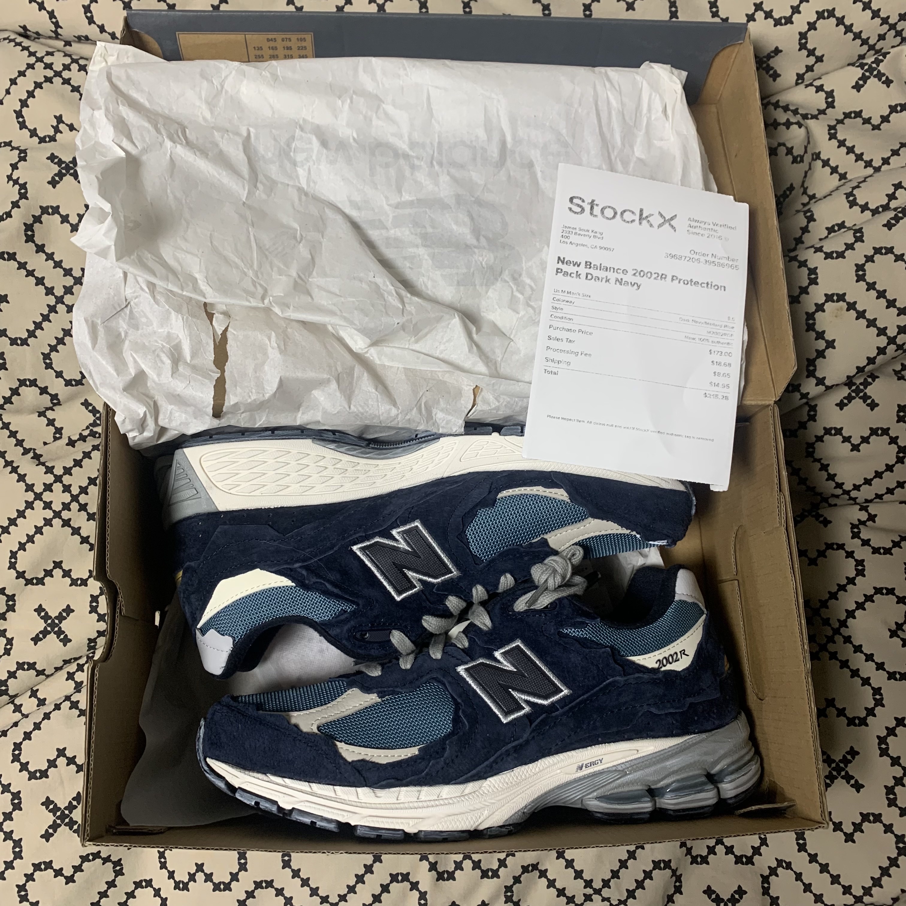 New Balance 2002R Protection Pack Dark Navy 착용 스타일