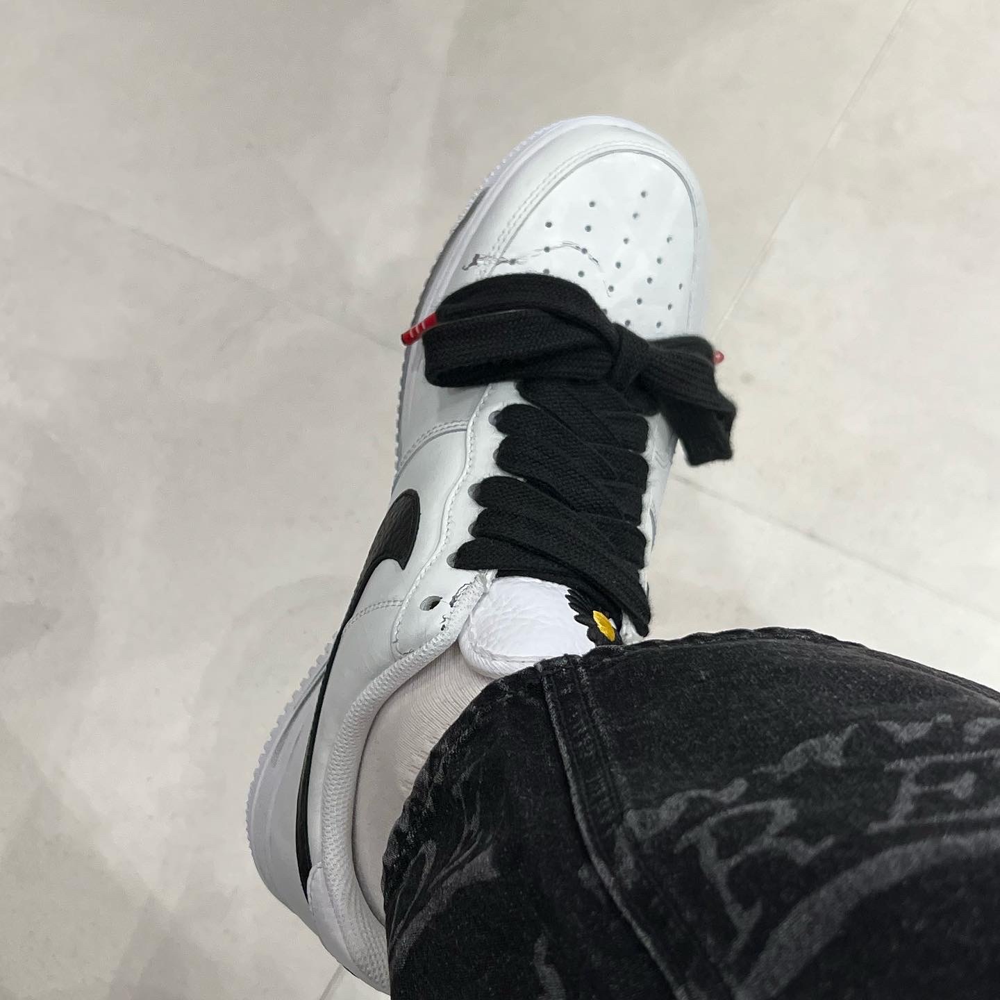 Nike x Peaceminusone Air Force 1 Low Para-Noise 2.0 착용 스타일 - 4