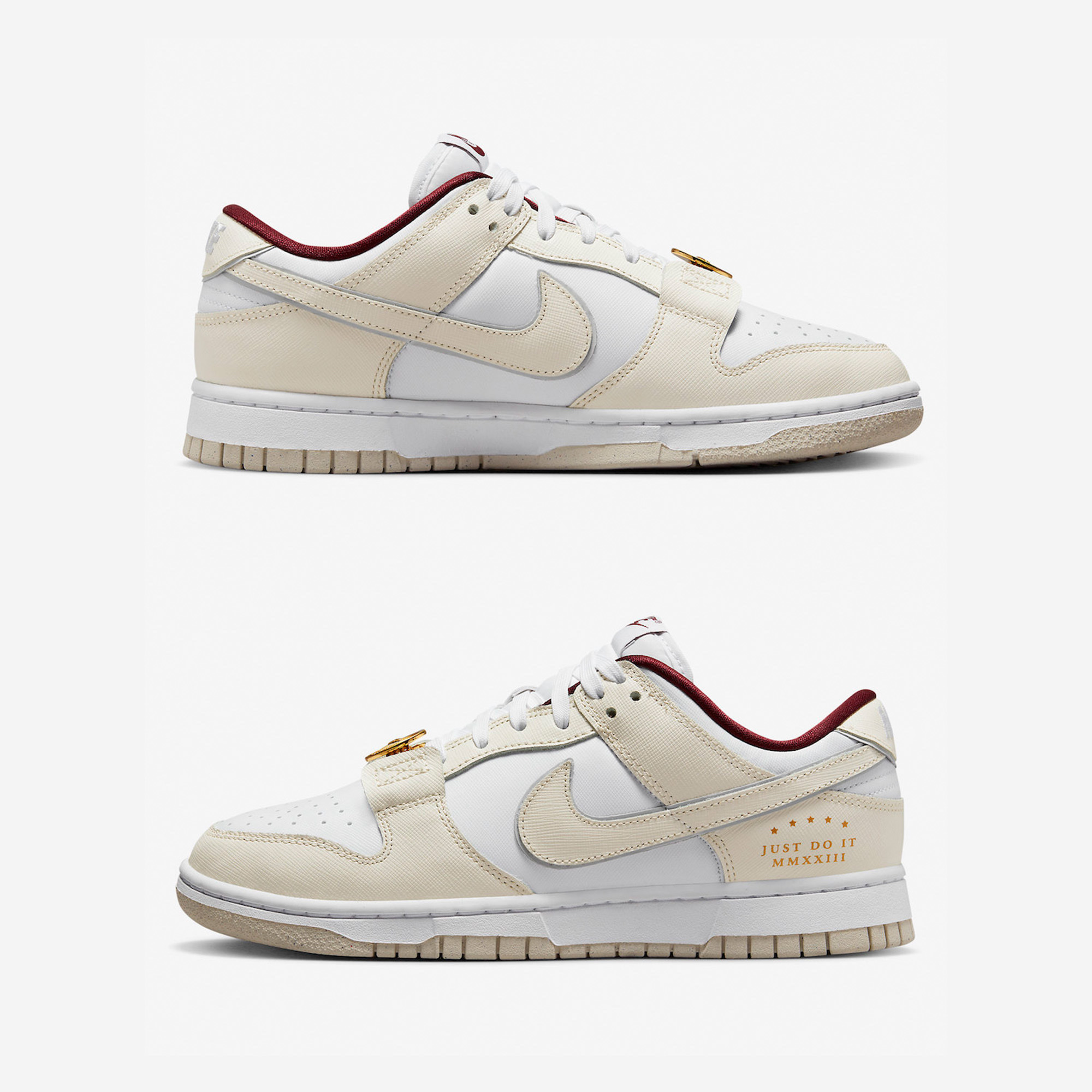 (W) Nike Dunk Low SE White Photon Dust 착용 스타일 - 3