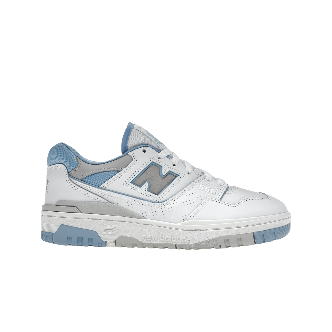 (W) 뉴발란스 550 화이트 유니버시티 블루 - B 스탠다드((W) New Balance 550 White University Blue - B Standard) - 1