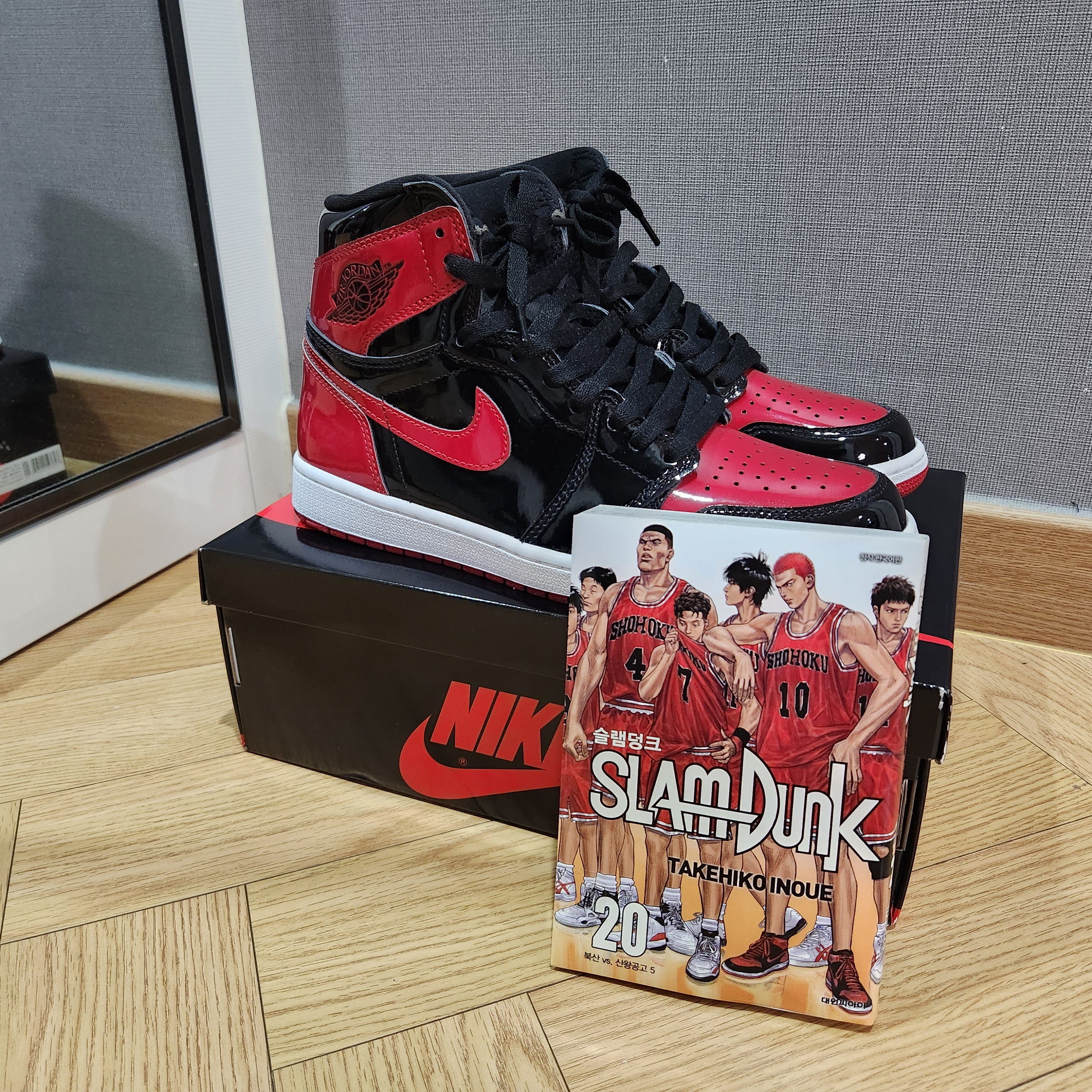 Jordan 1 Retro High OG Patent Bred 착용 스타일