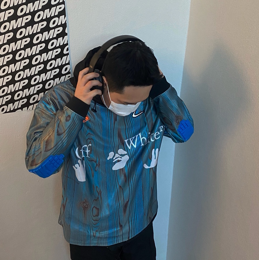 Nike x Off-White NRG Jersey Imperial Blue - Asia 착용 스타일