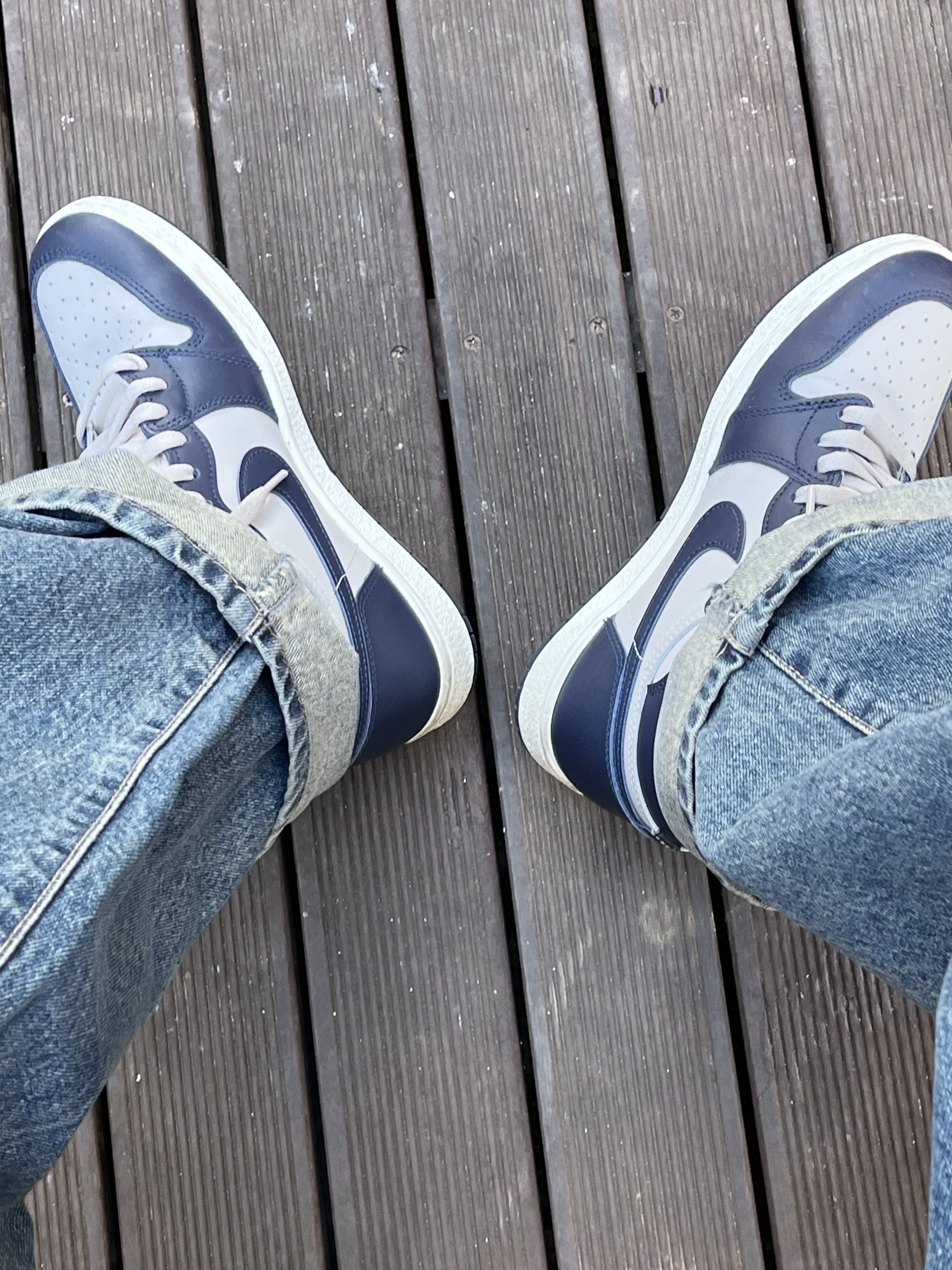 Jordan 1 High 85 College Navy 착용 스타일 - 2