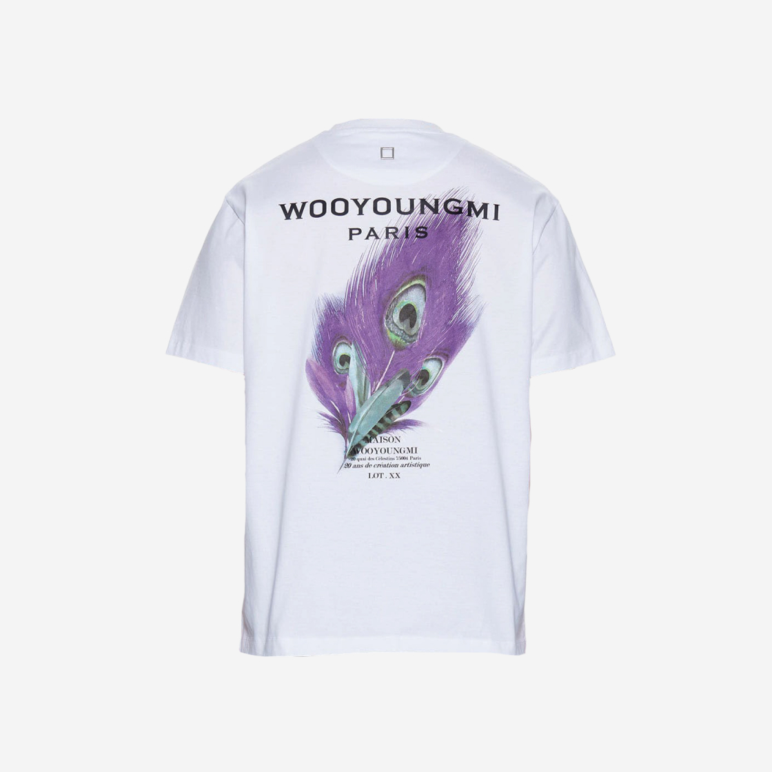 우영미 깃털 백로고 티셔츠 화이트 - 23SS | Wooyoungmi | KREAM