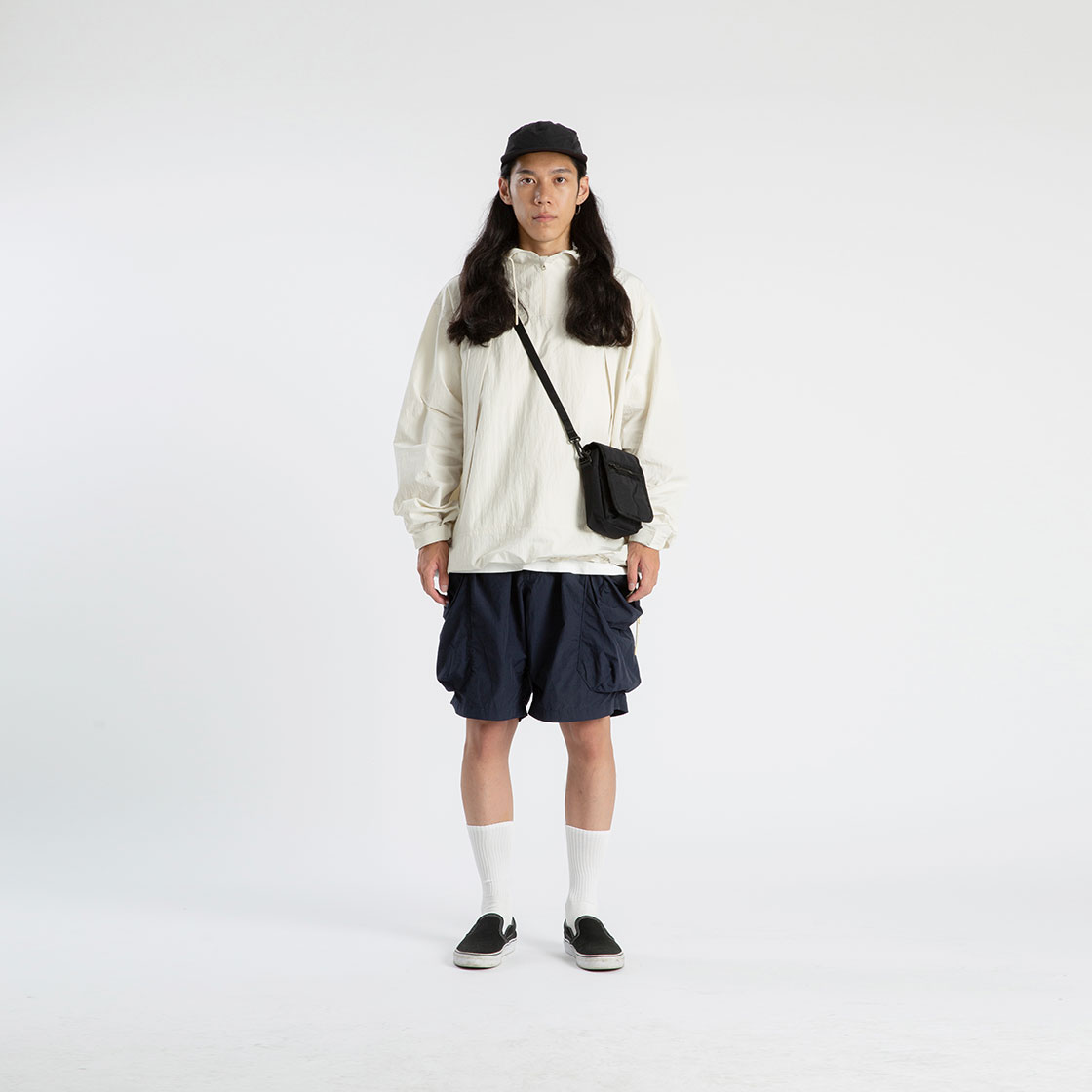 파운드 포켓 셔터 크로스 백 블랙(Found Pocket Shutter Cross Bag Black) - 4