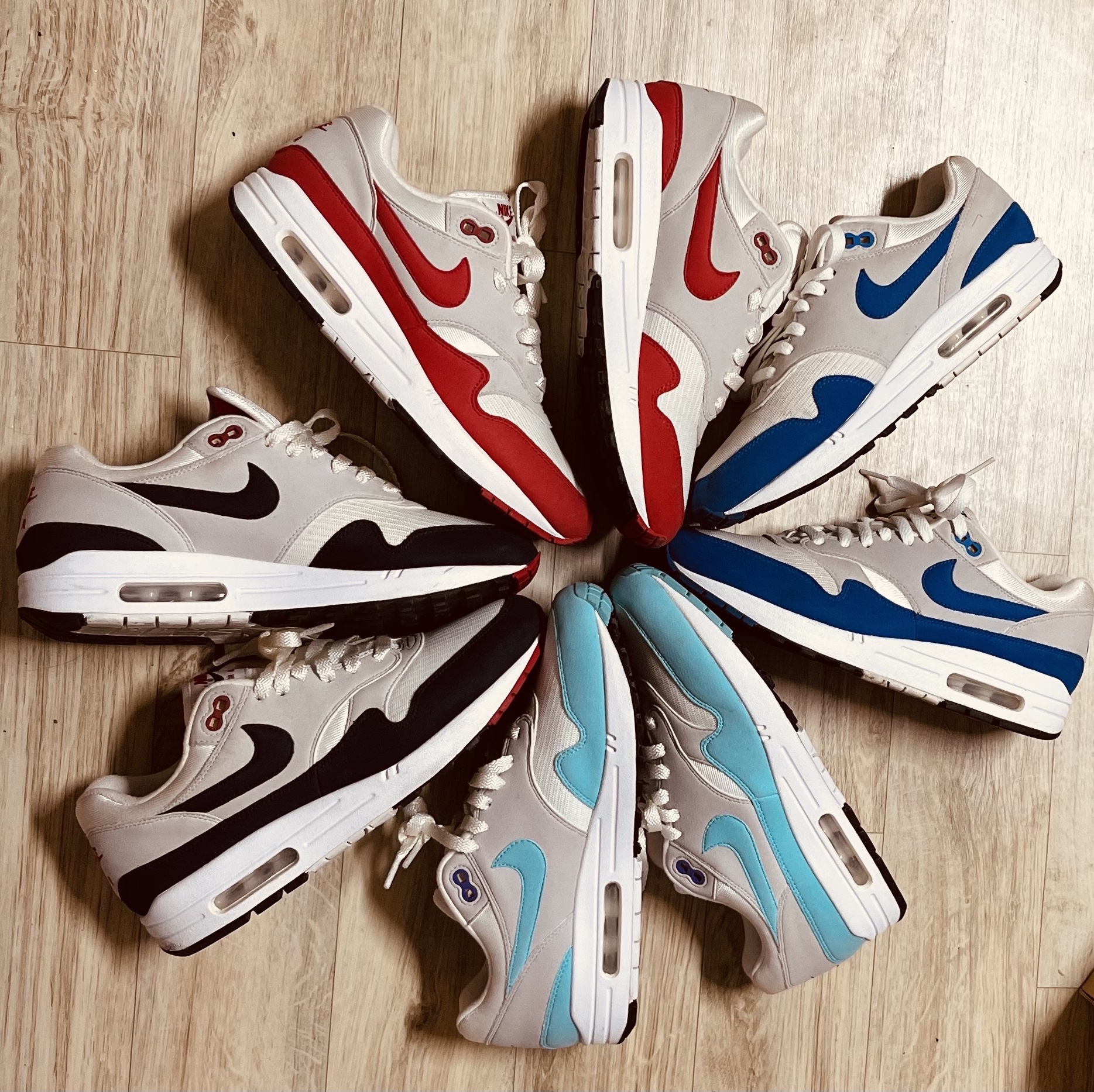 Nike Air Max 1 Anniversary Royal (2017 Restock Pair) 착용 스타일