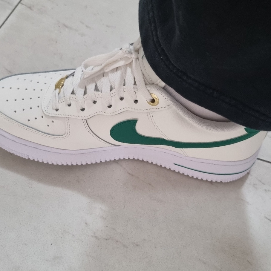 Nike Air Force 1 '07 LV8 40th Anniversary Join Forces Sail Malachite 착용 스타일 - 3