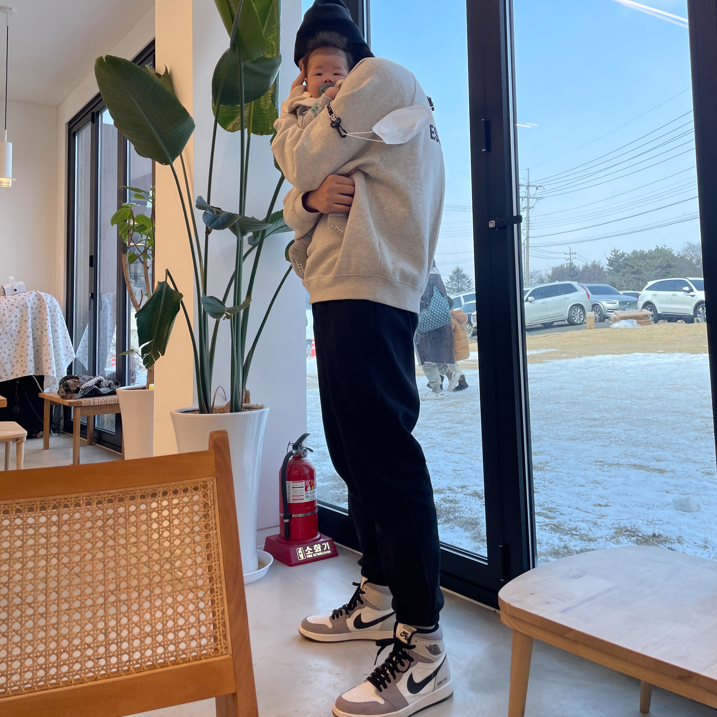Jordan 1 Element Gore-Tex Sail 착용 스타일