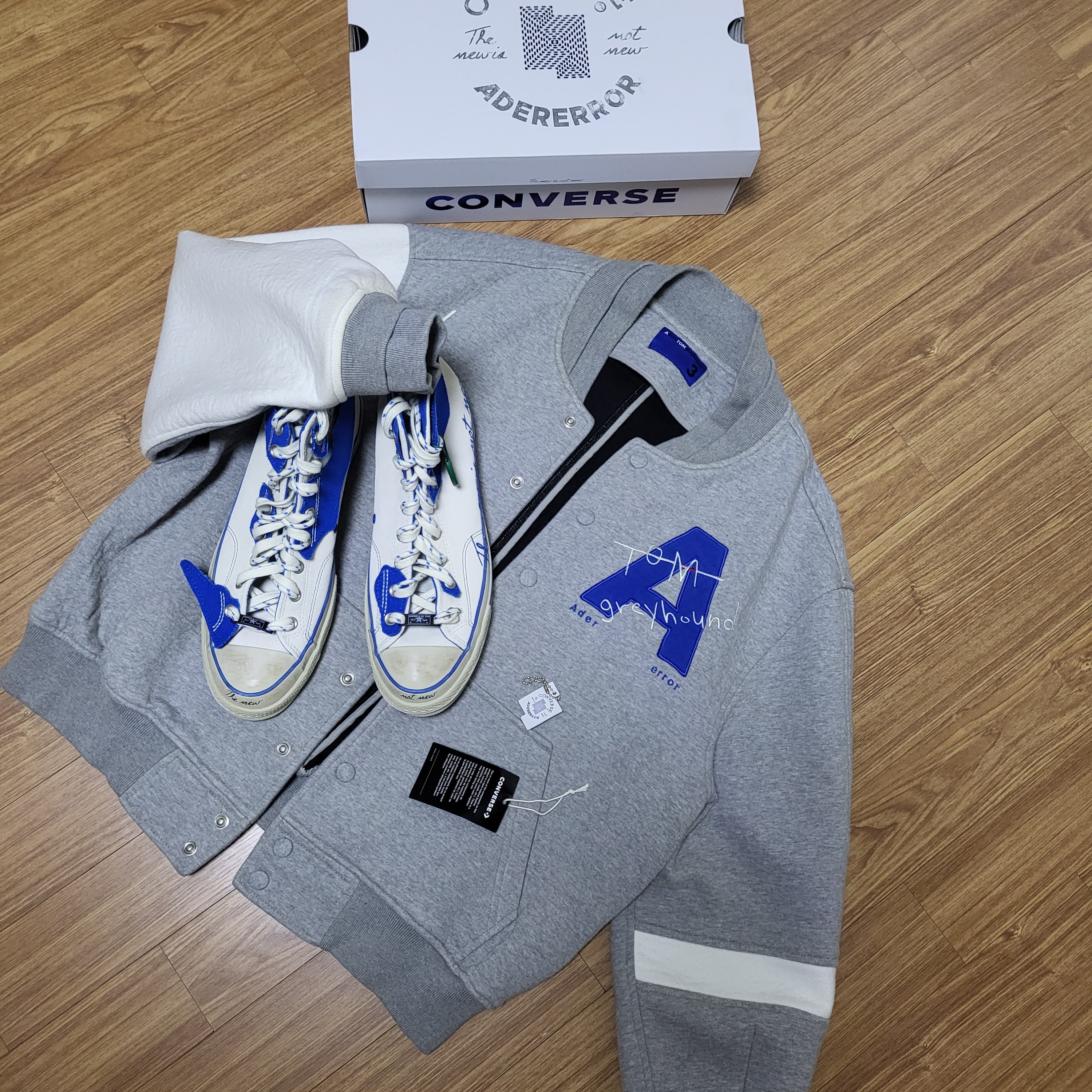 Converse x Ader Error Chuck 70 High White 착용 스타일 - 1