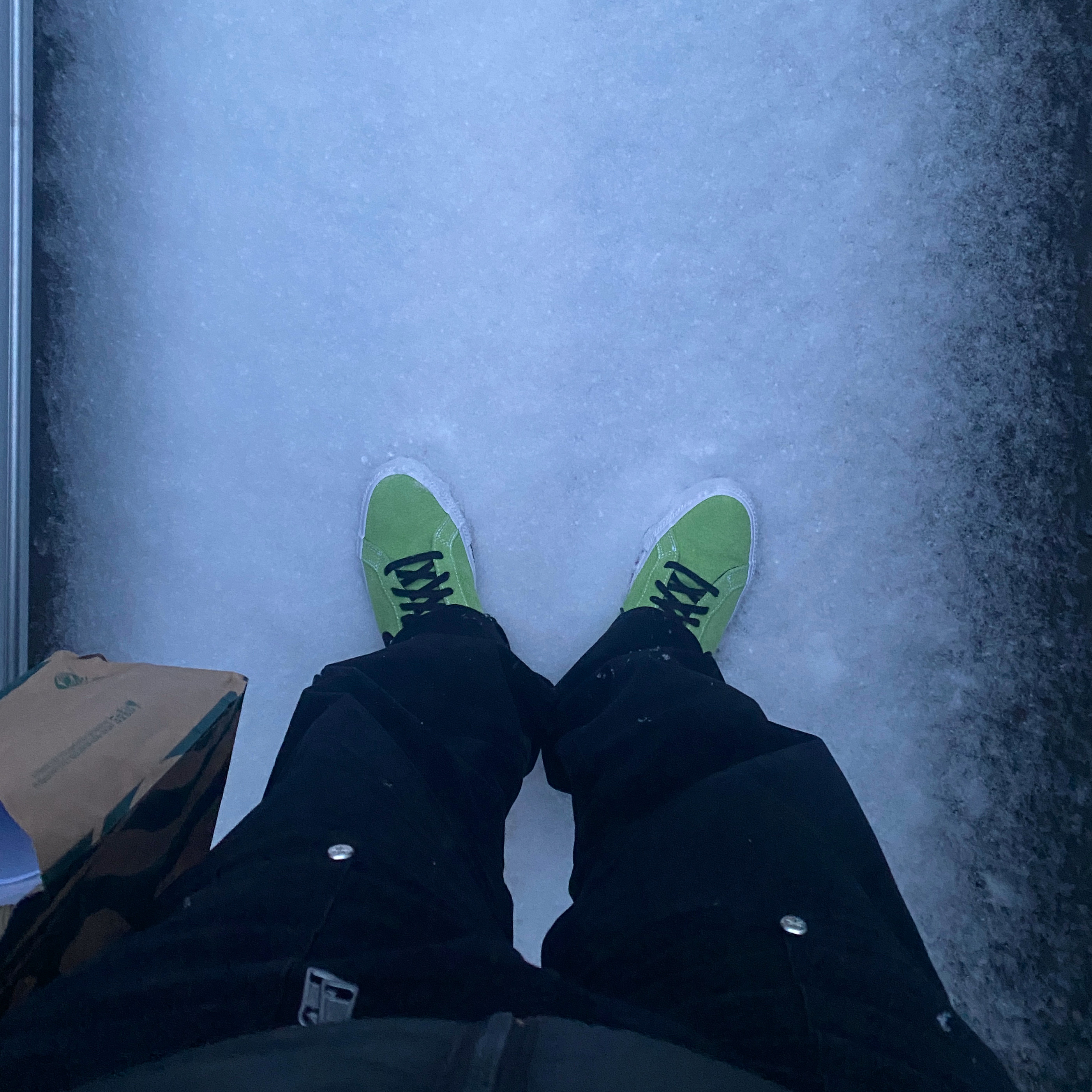 Converse x Stussy One Star Pro Ox 8 Ball Green 착용 스타일