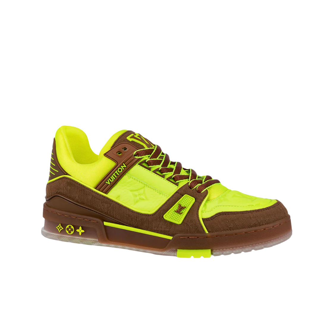 루이비통 LV 트레이너 스니커즈 옐로우 브라운(Louis Vuitton LV Trainer Sneakers Yellow Brown) - 1