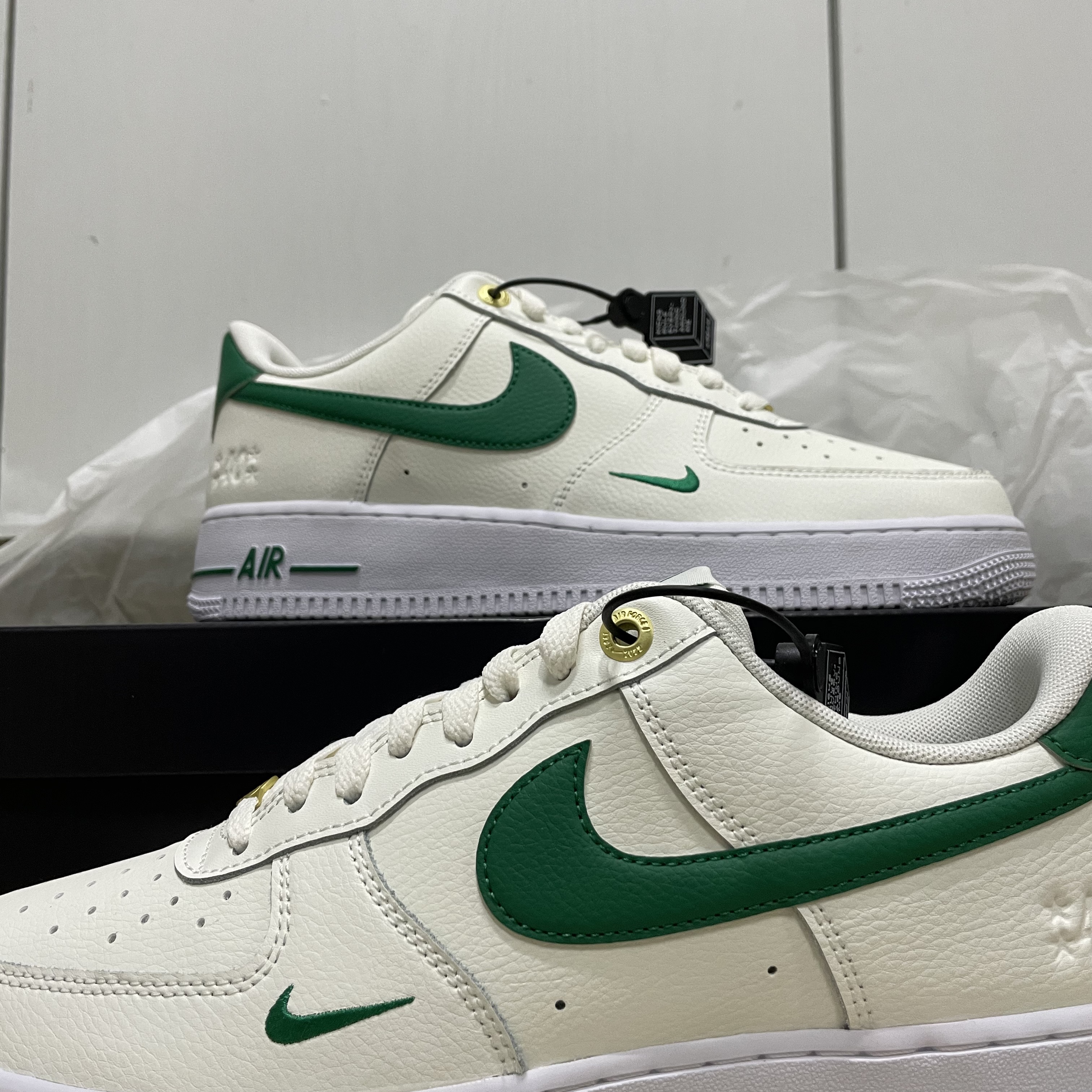 Nike Air Force 1 '07 LV8 40th Anniversary Join Forces Sail Malachite 착용 스타일