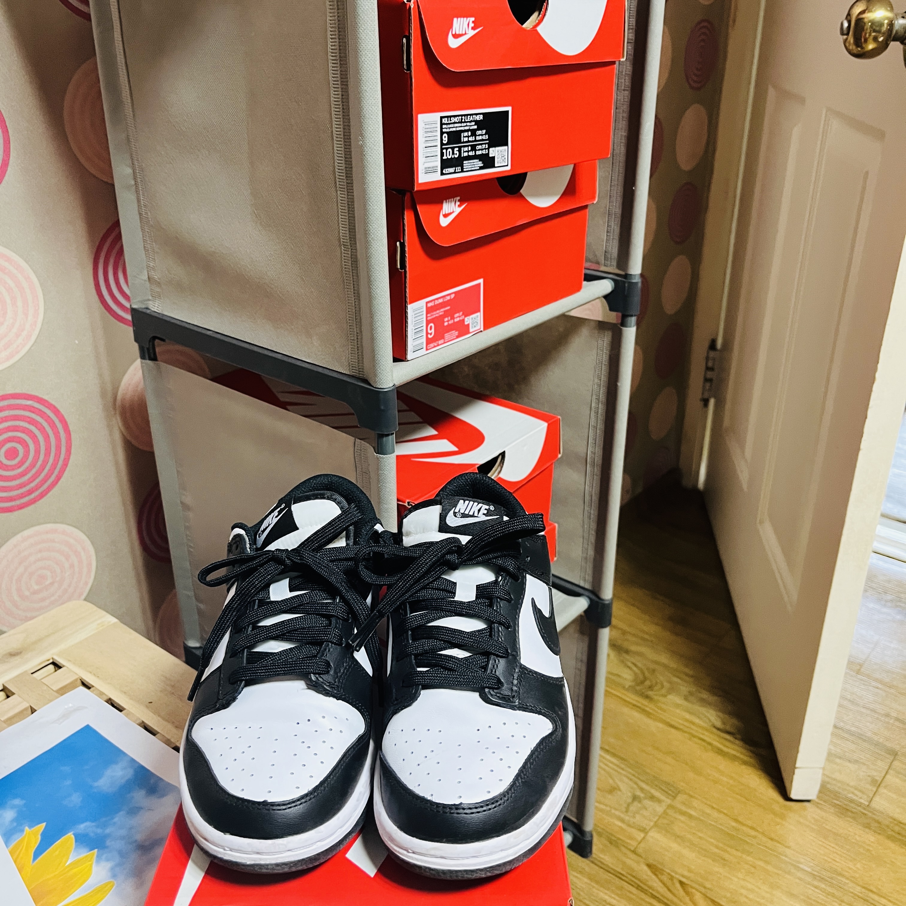 (GS) Nike Dunk Low Black 착용 스타일 - 2