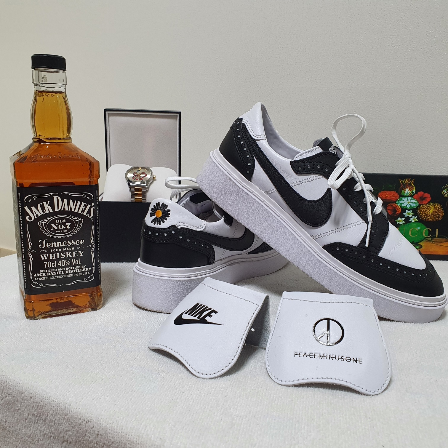 Nike x Peaceminusone Kwondo1 White 착용 스타일