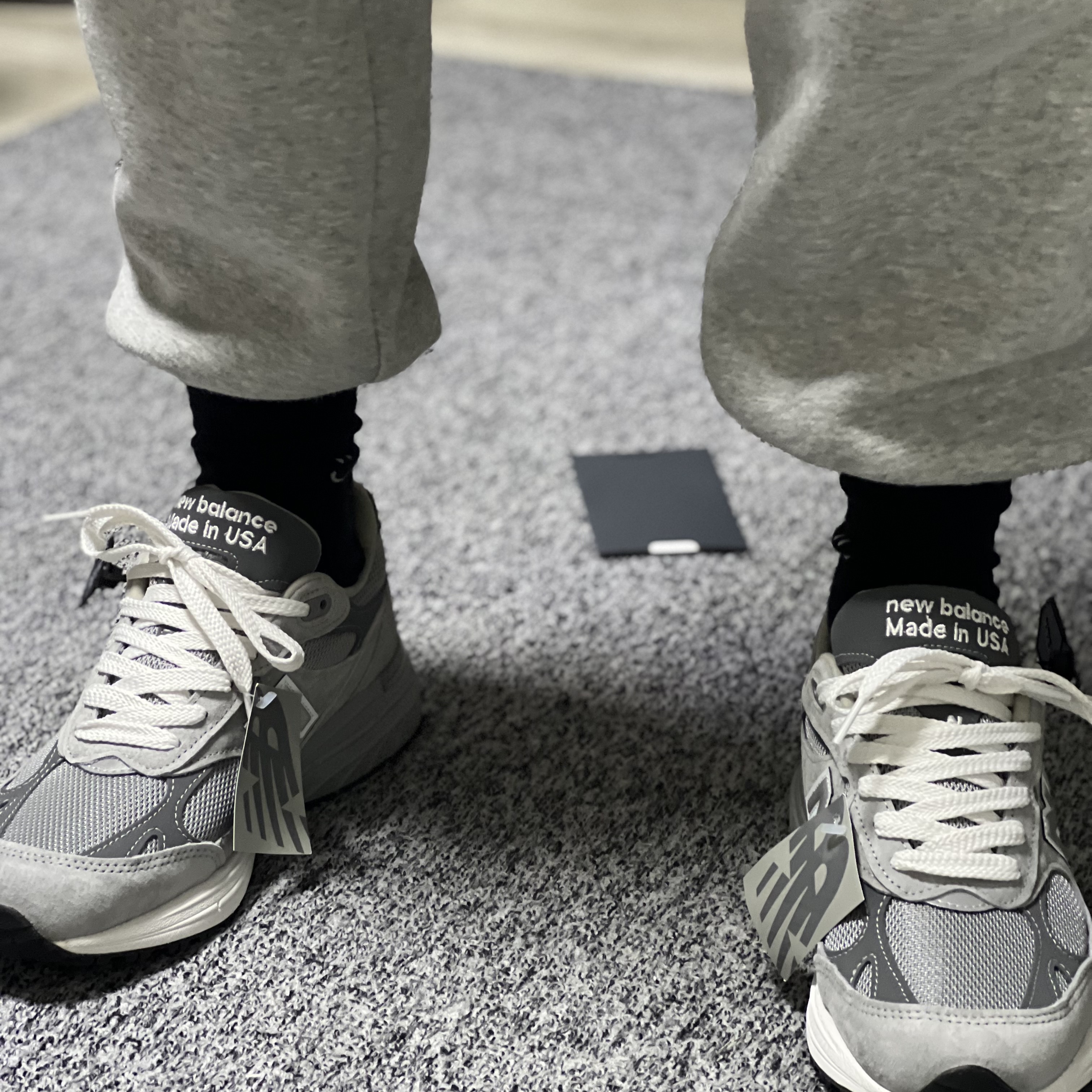 New Balance 993 Made in USA Grey - D Standard 착용 스타일