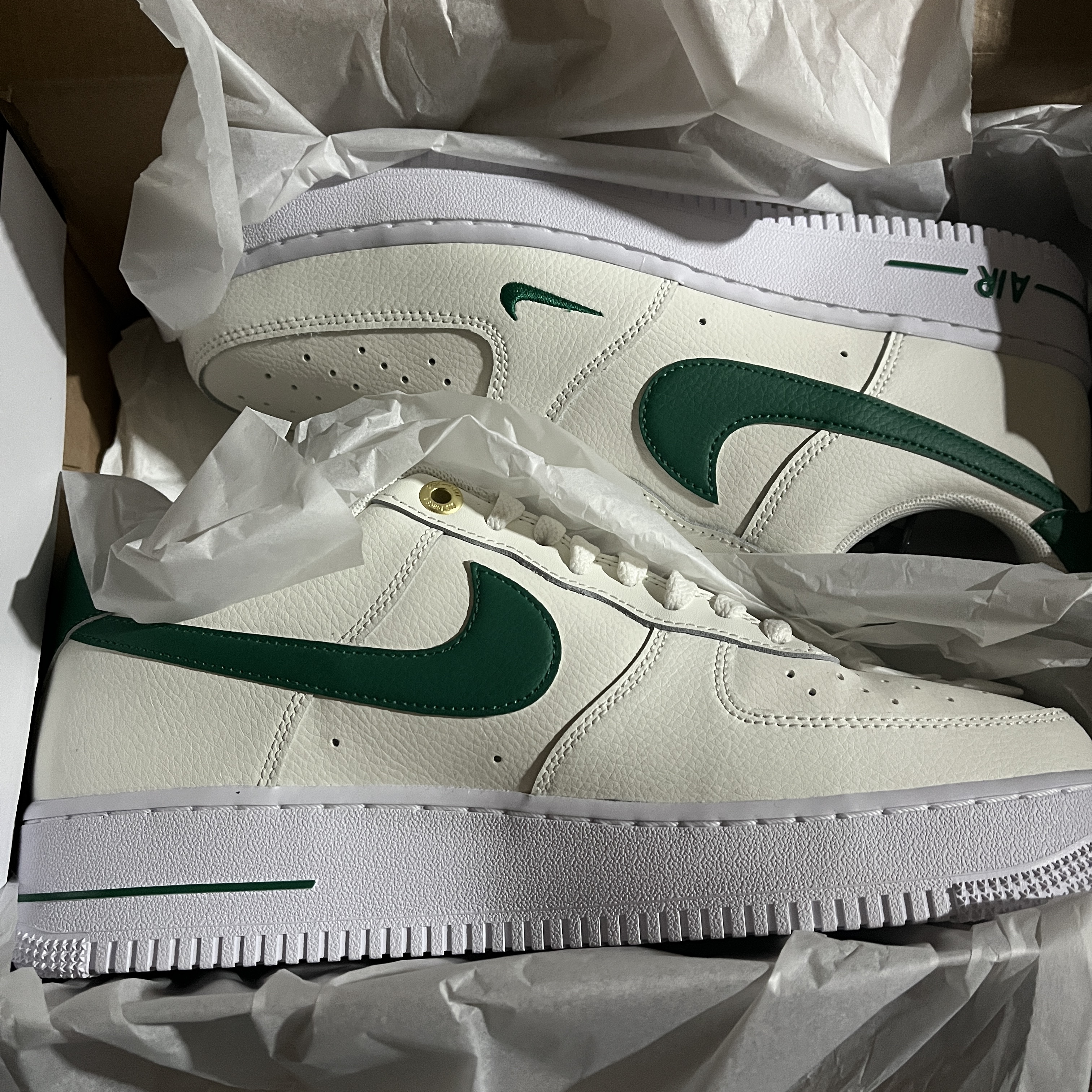 Nike Air Force 1 '07 LV8 40th Anniversary Join Forces Sail Malachite 착용 스타일
