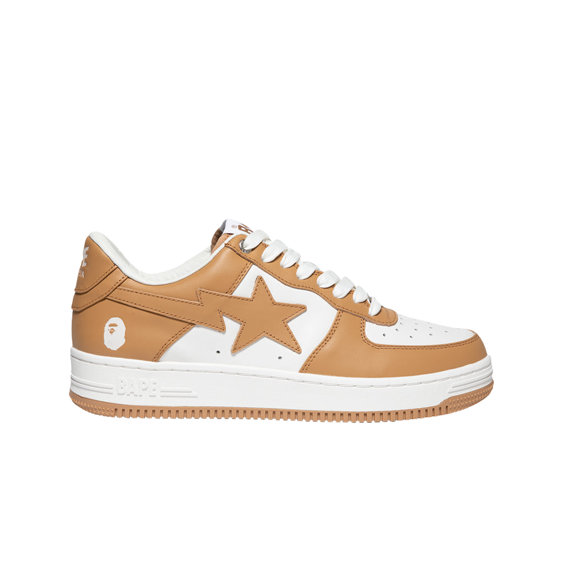 1I70-191-007 BAPE Bape Sta Low #4 Beige White