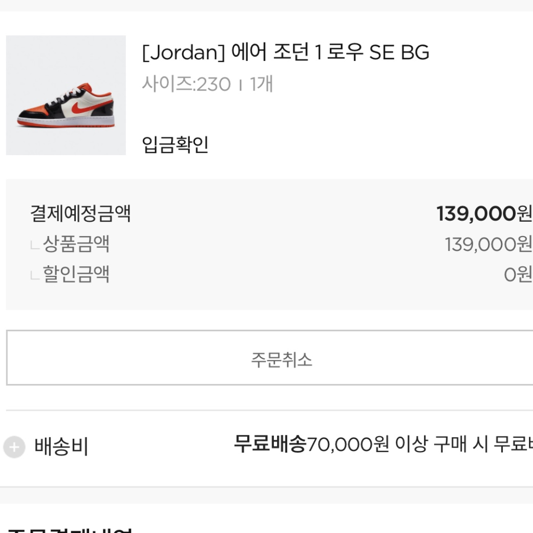 (GS) Jordan 1 Low SE Team Orange Black 착용 스타일