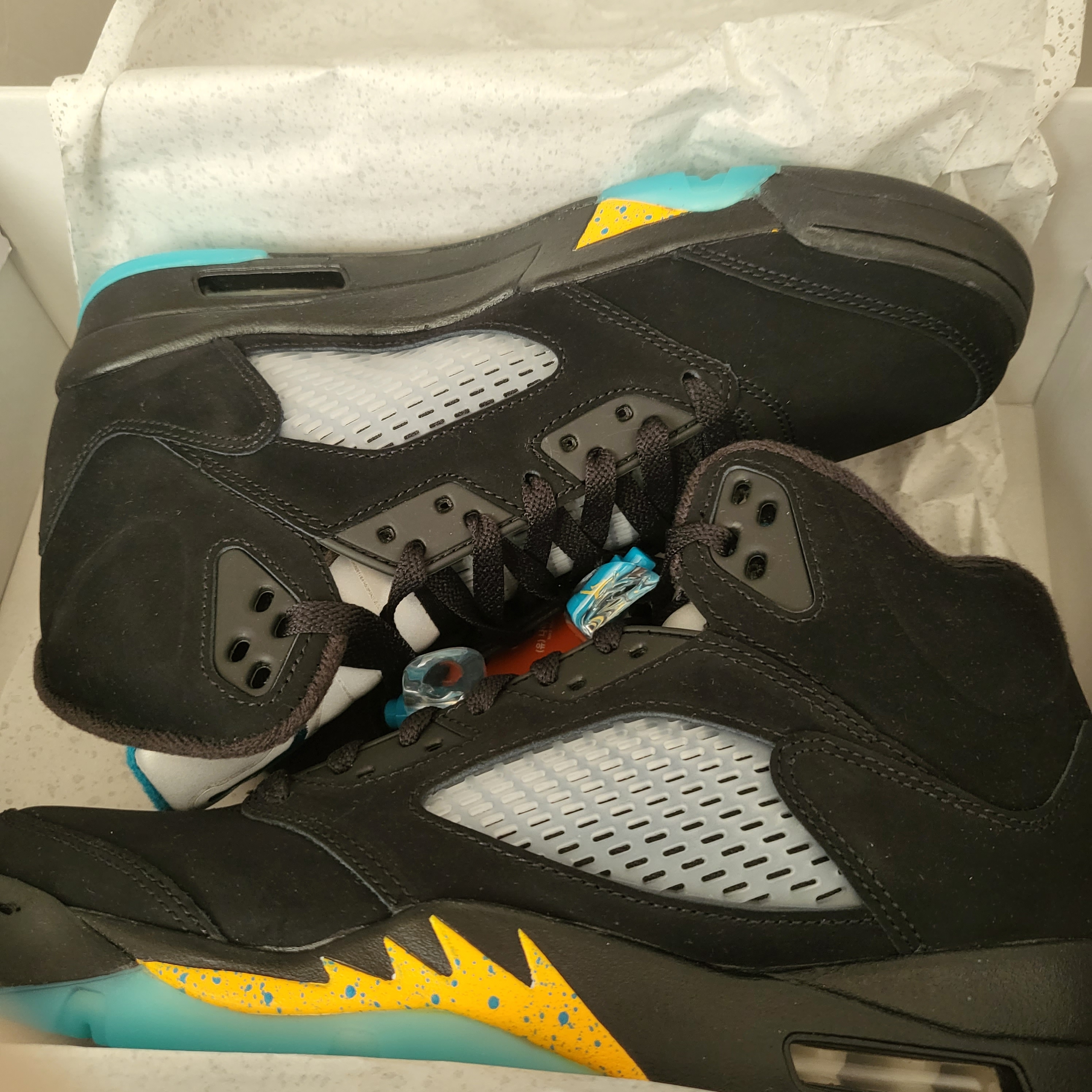 Jordan 5 Retro Aqua 착용 스타일 - 1