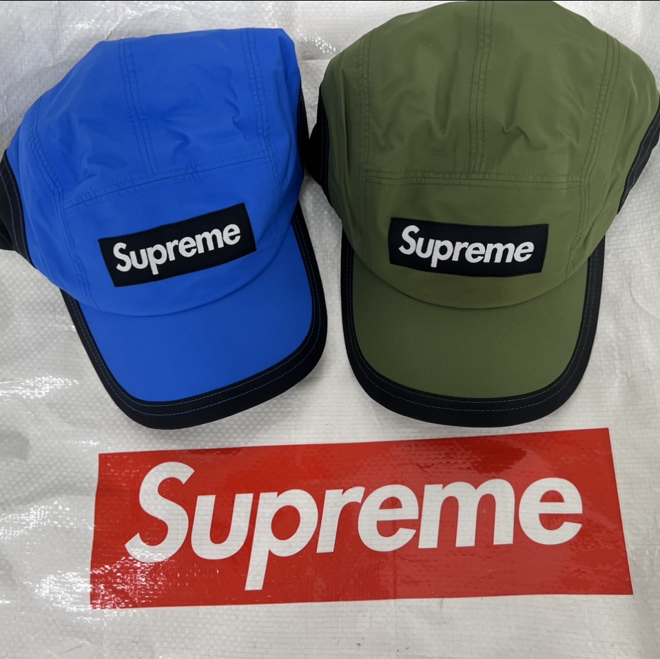 Supreme Gore-Tex Camp Cap Olive - 22FW, Supreme Gore-Tex Camp Cap Blue - 22FW 착용 스타일