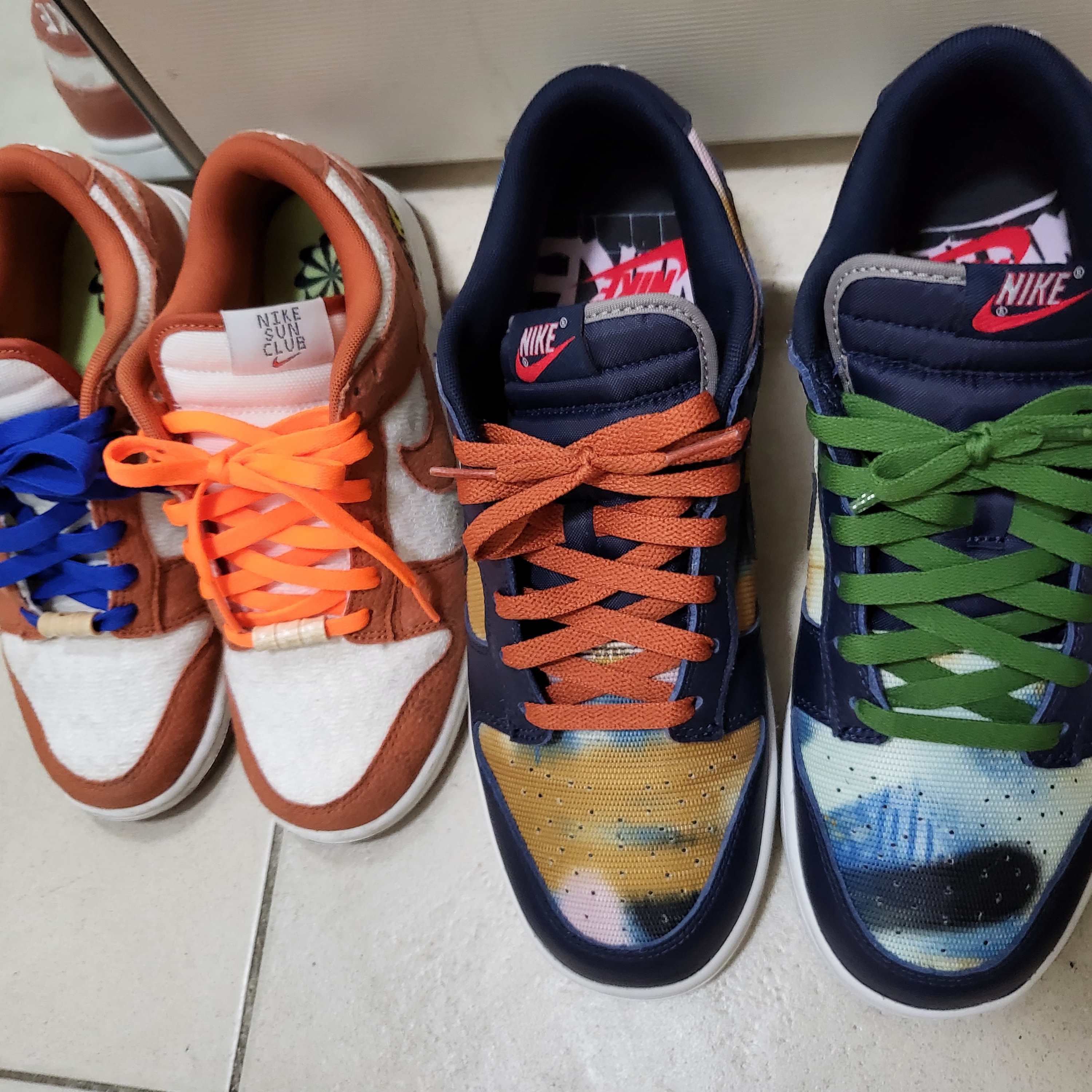 Nike Dunk Low Retro PRM Obsidian Graffiti 착용 스타일