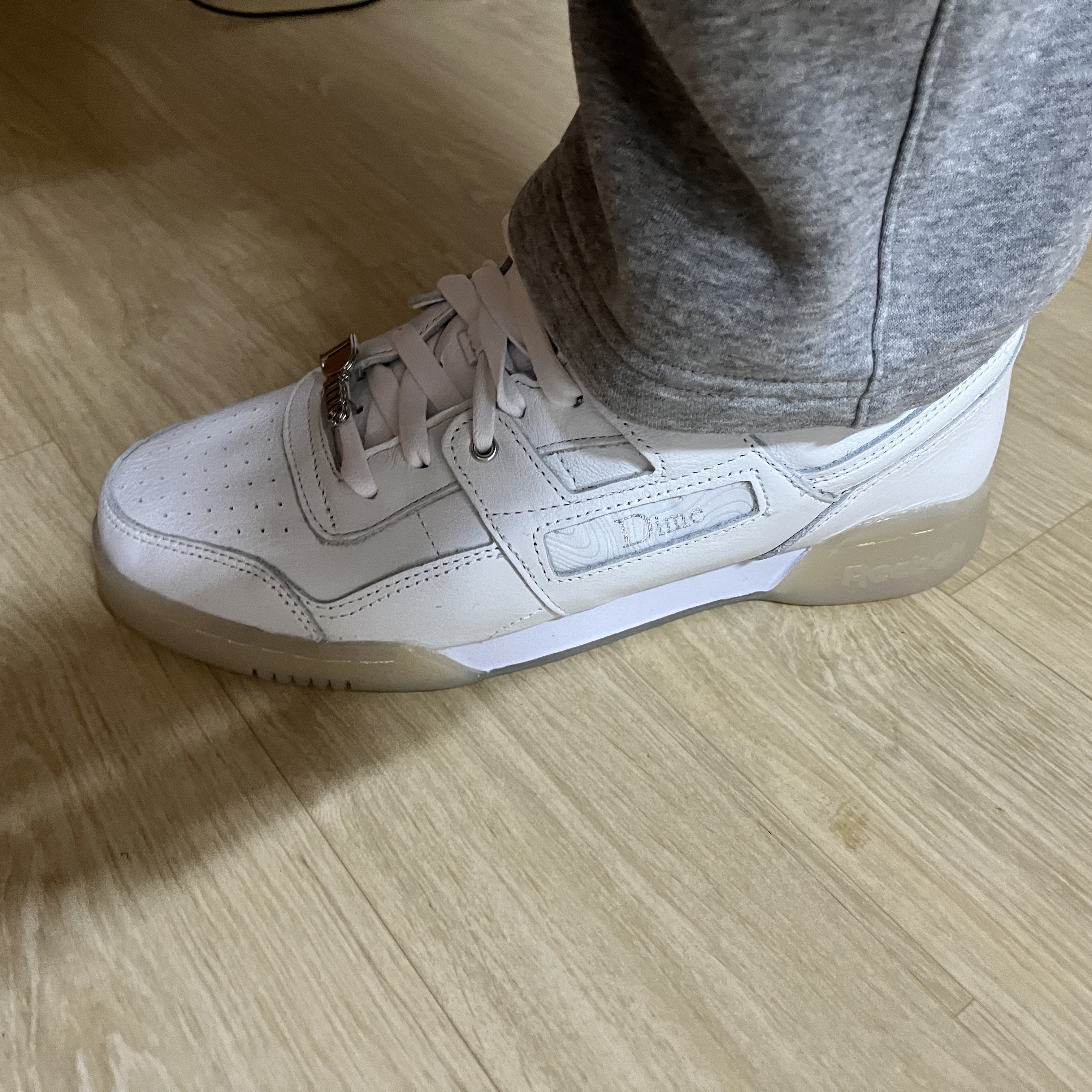 Reebok x Dime Workout Plus Cloud White 착용 스타일 - 1