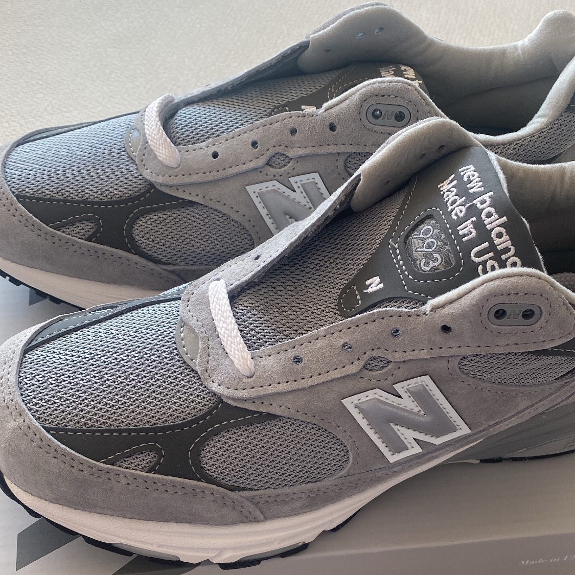 New Balance 993 Made in USA Grey - D Standard 착용 스타일