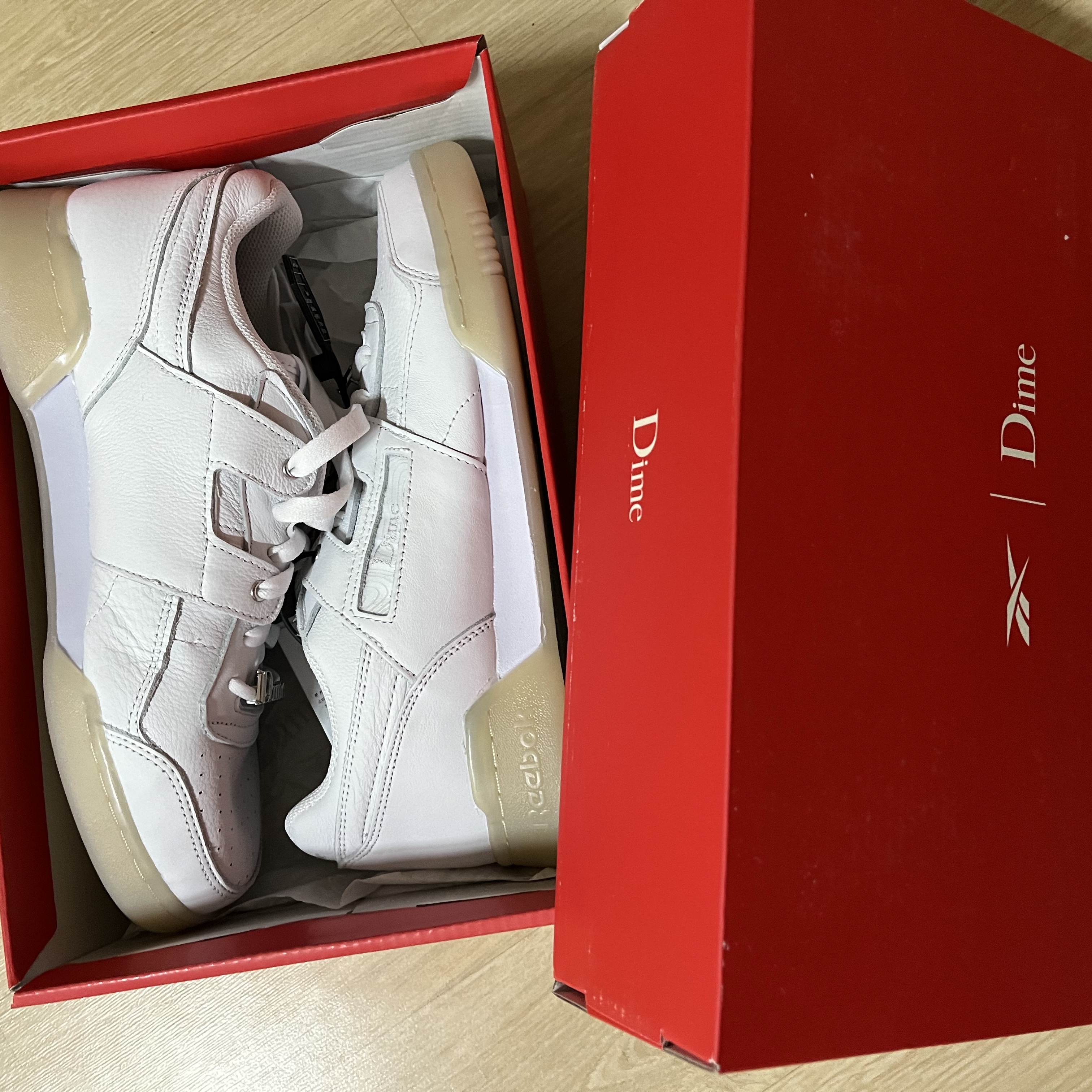 Reebok x Dime Workout Plus Cloud White 착용 스타일 - 2