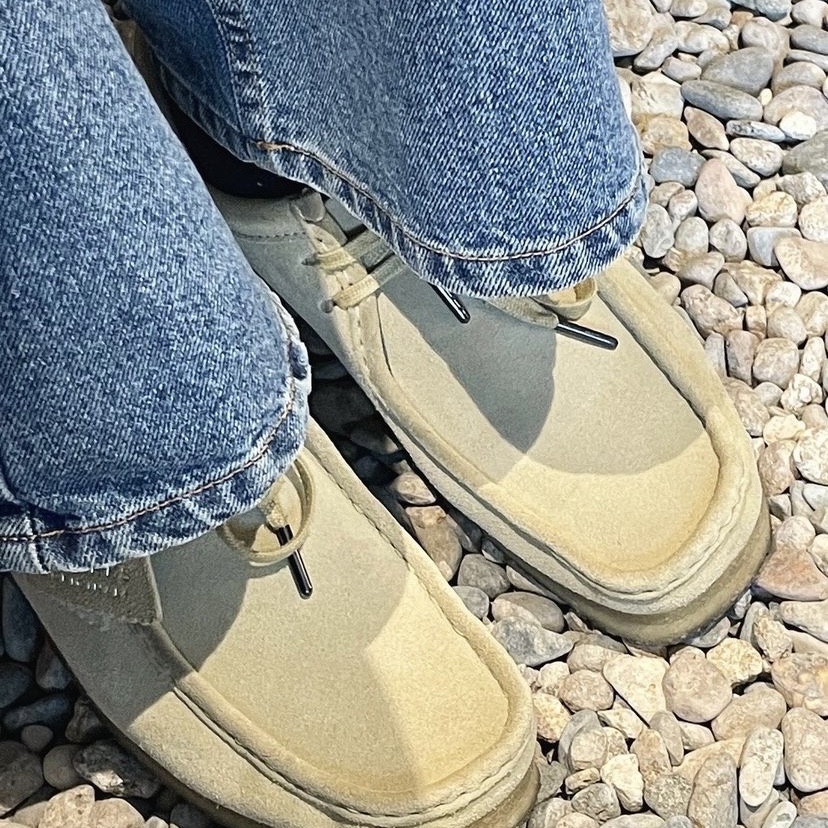 Clarks Wallabee Maple Suede 착용 스타일